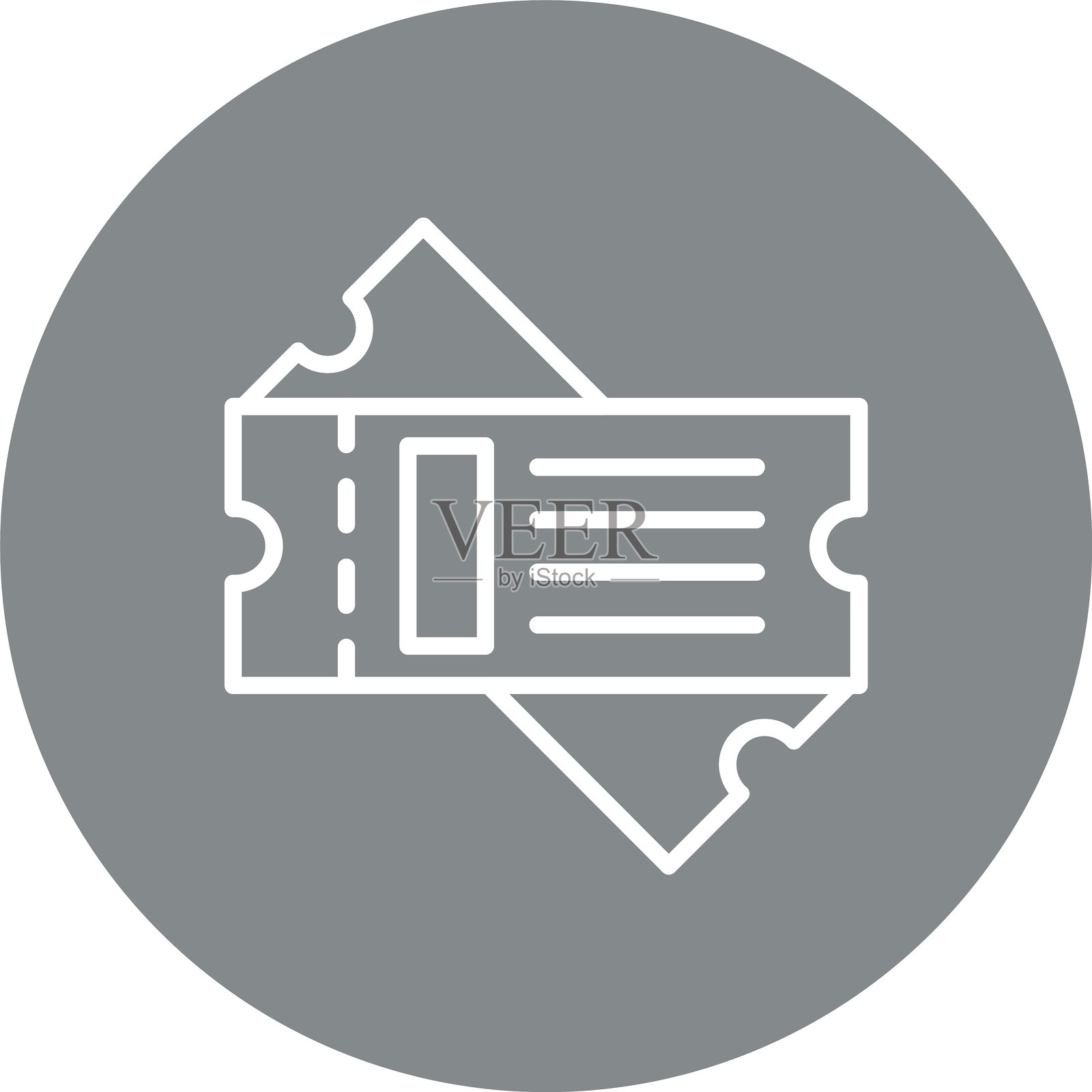 票务线多圈颜色插画图片素材