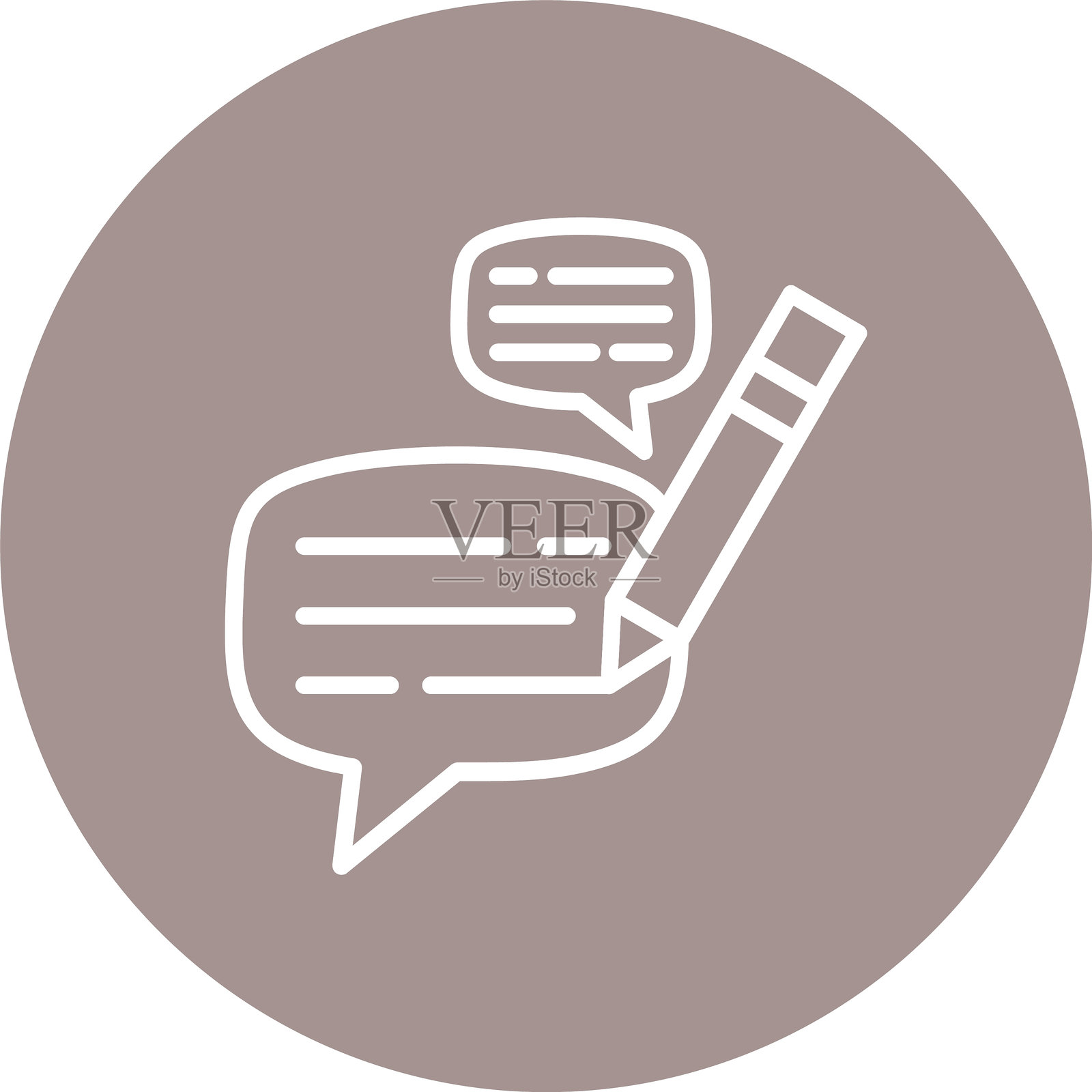 写线多圈颜色插画图片素材