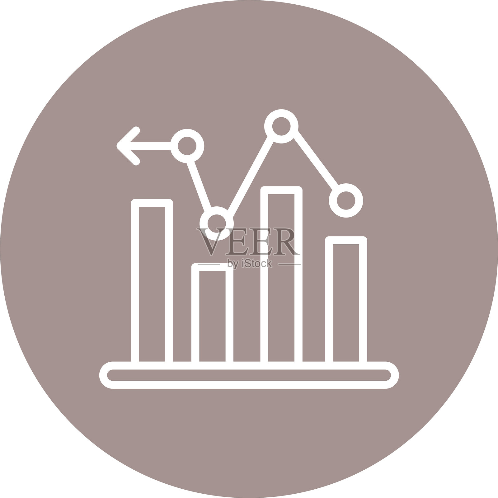 图表线条多圆圈颜色插画图片素材