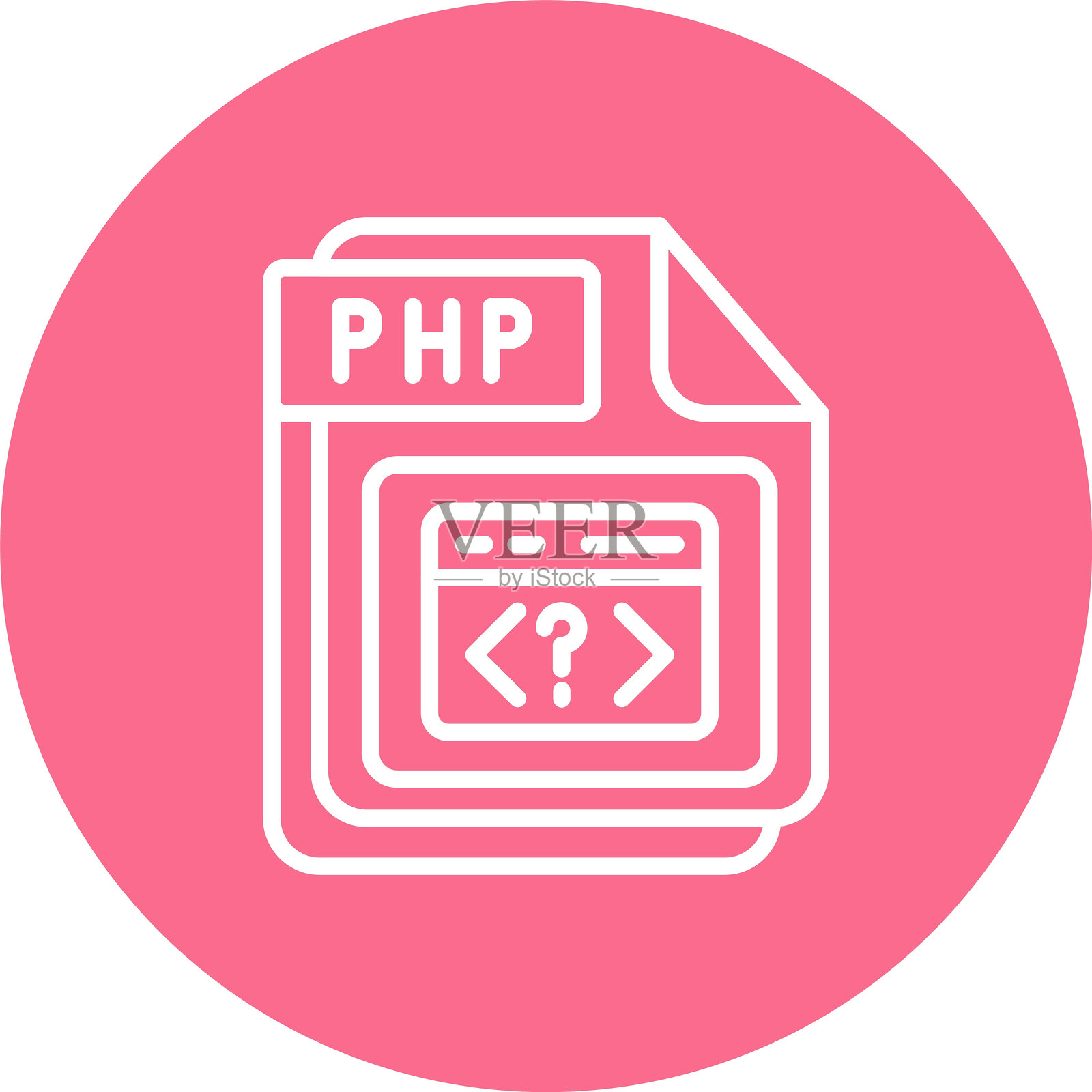 PHP 线条多圆圈颜色插画图片素材
