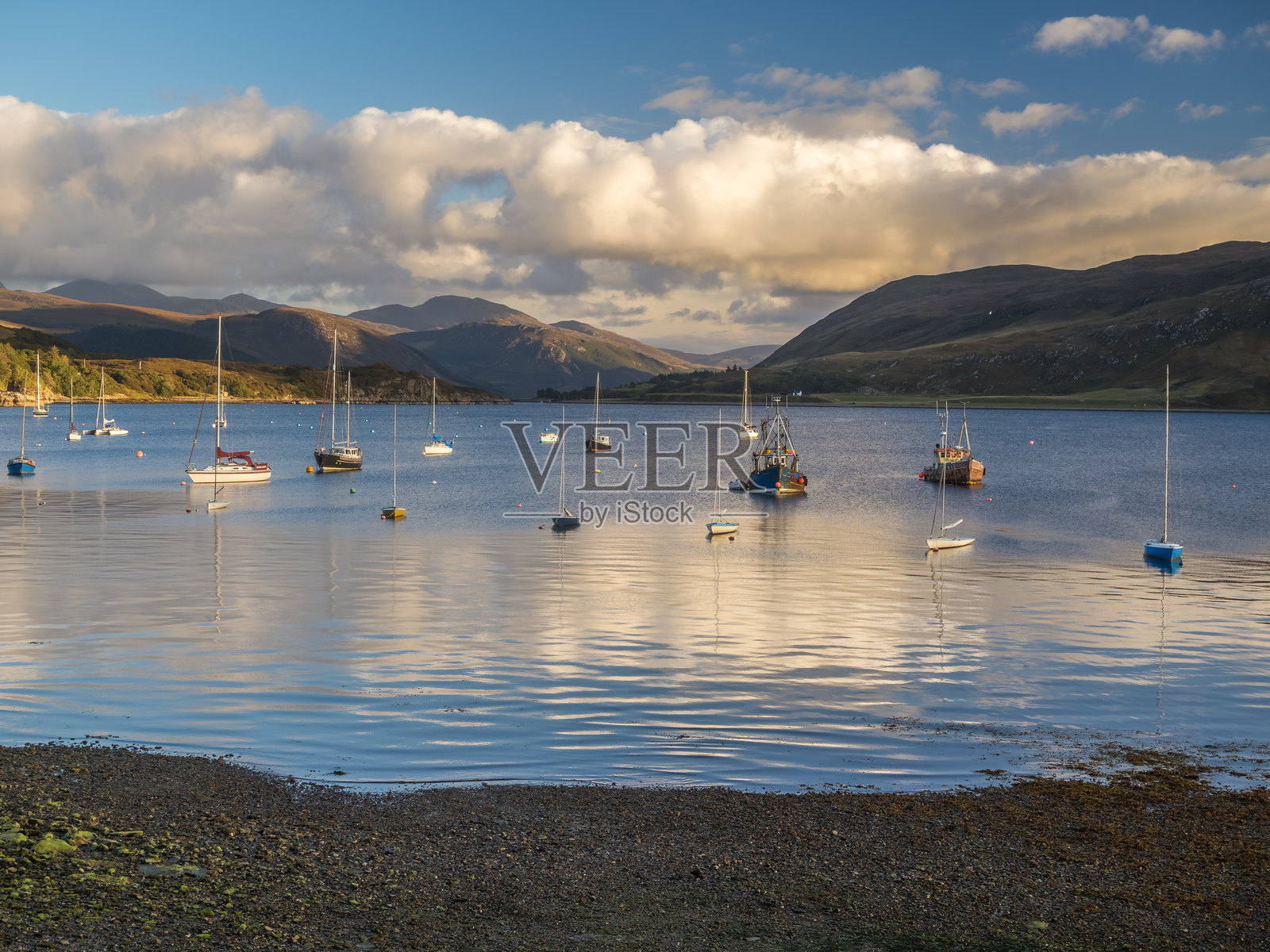 乌拉普尔港，苏格兰高地照片摄影图片