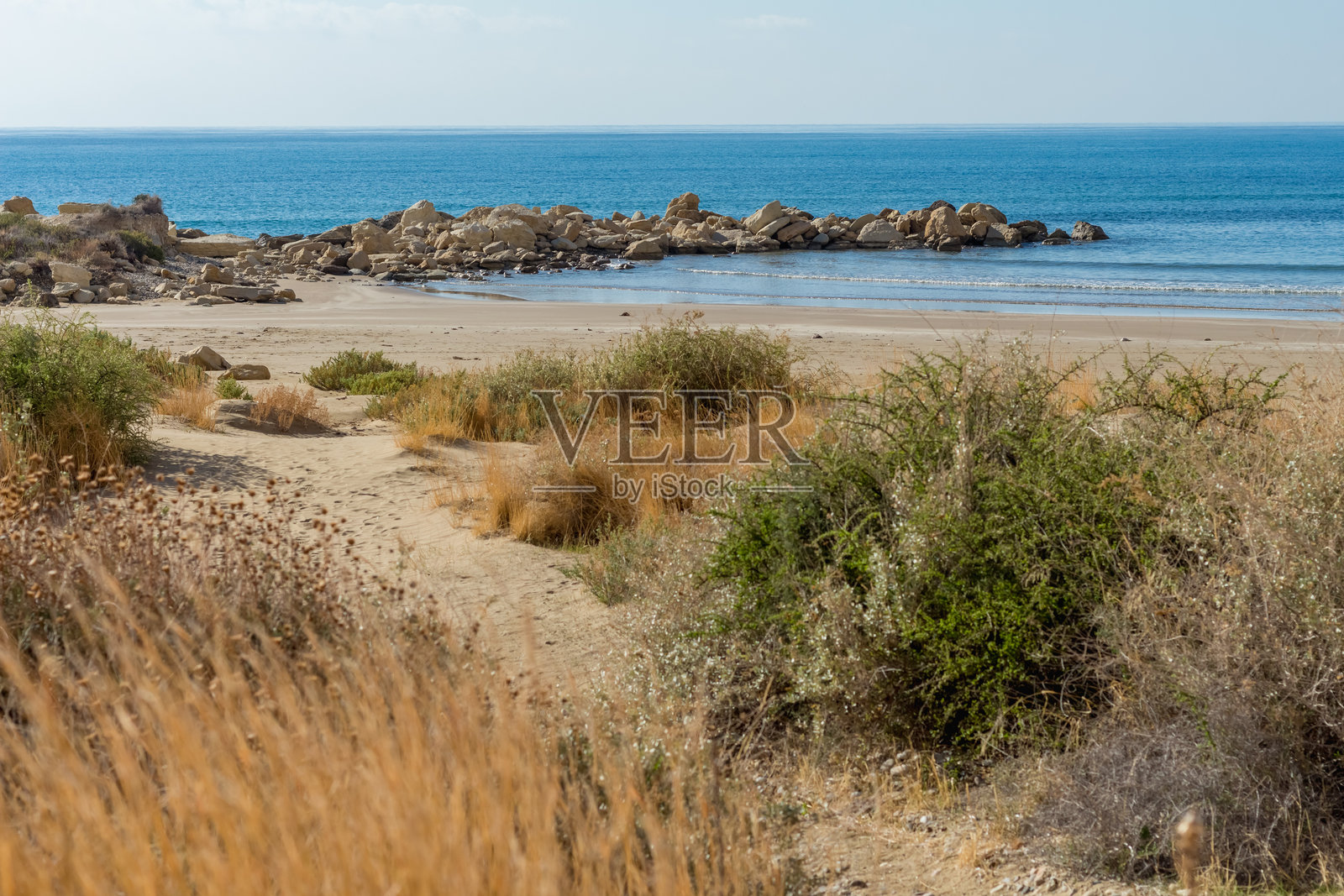 塞浦路斯的海滩照片摄影图片