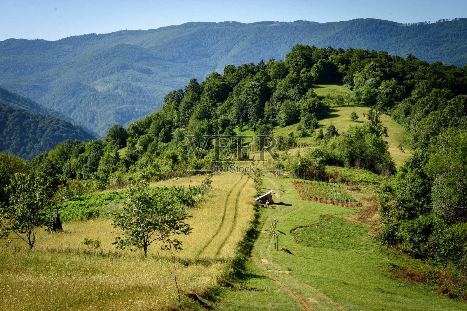 高角度俯瞰的风景照片摄影图片