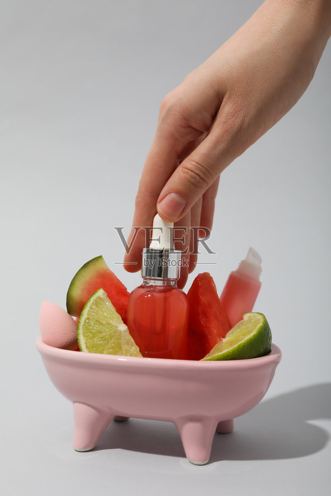 美容和化妆程序的概念，西瓜美容照片摄影图片