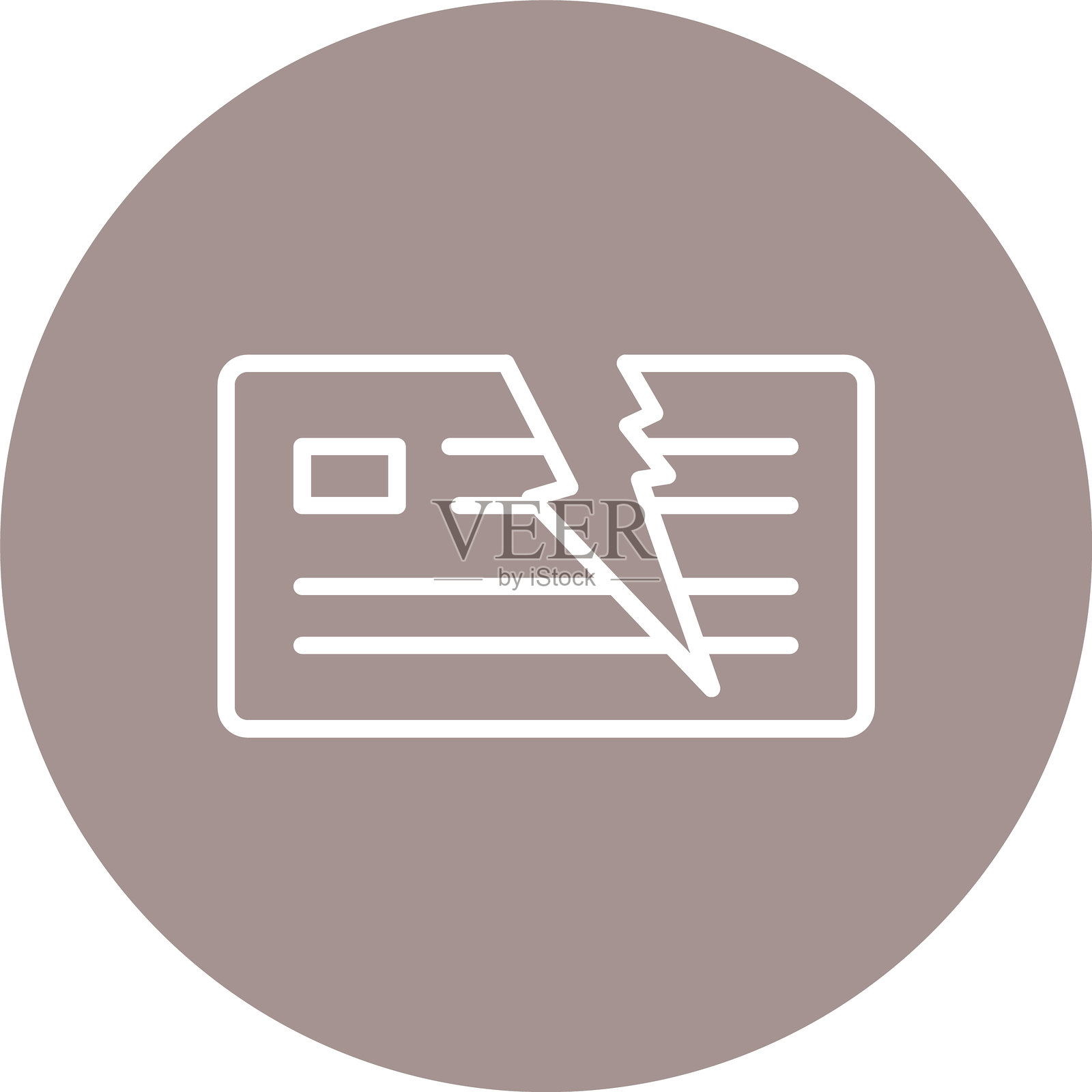 多圈彩色信用卡线条插画图片素材