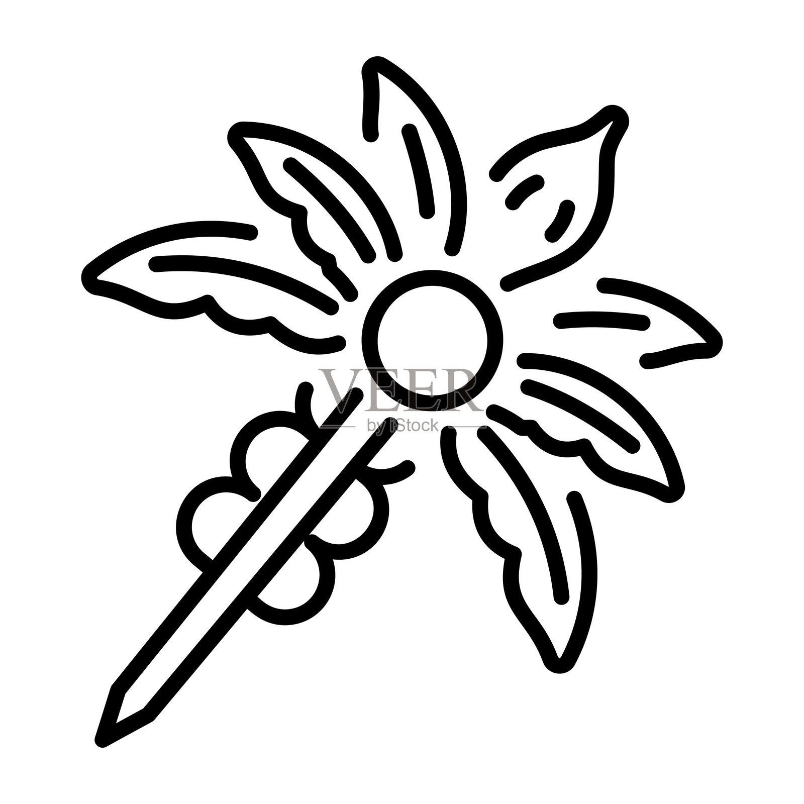 发夹插画图片素材