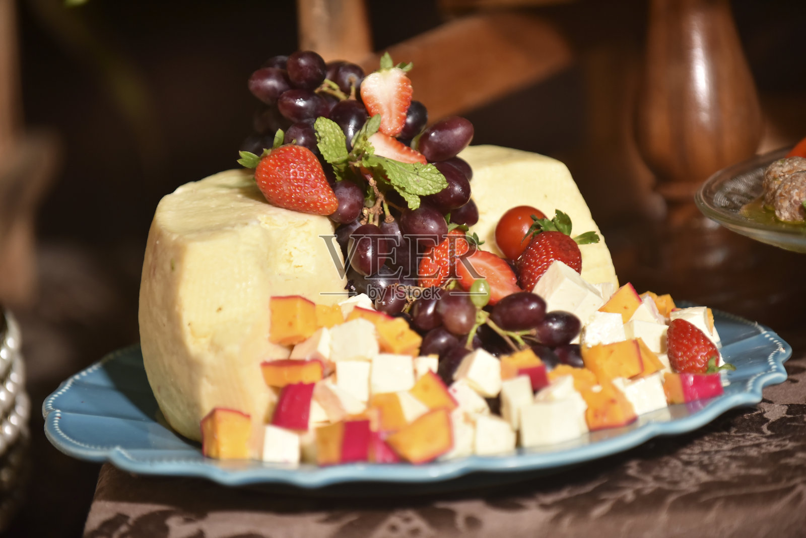 派对自助餐美味的手指食品，咸味与甜味的晚餐照片摄影图片