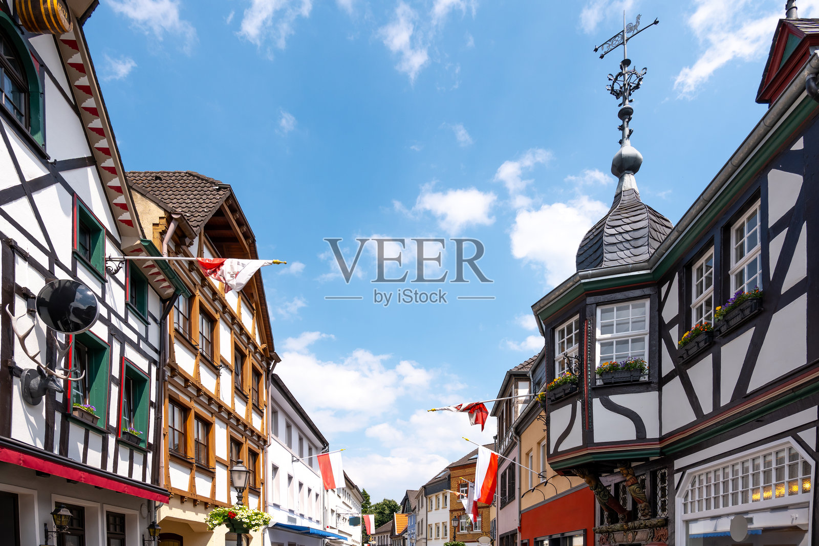 德国莱茵兰-普法尔茨州的巴德诺伊恩阿尔-阿赫韦勒老城照片摄影图片