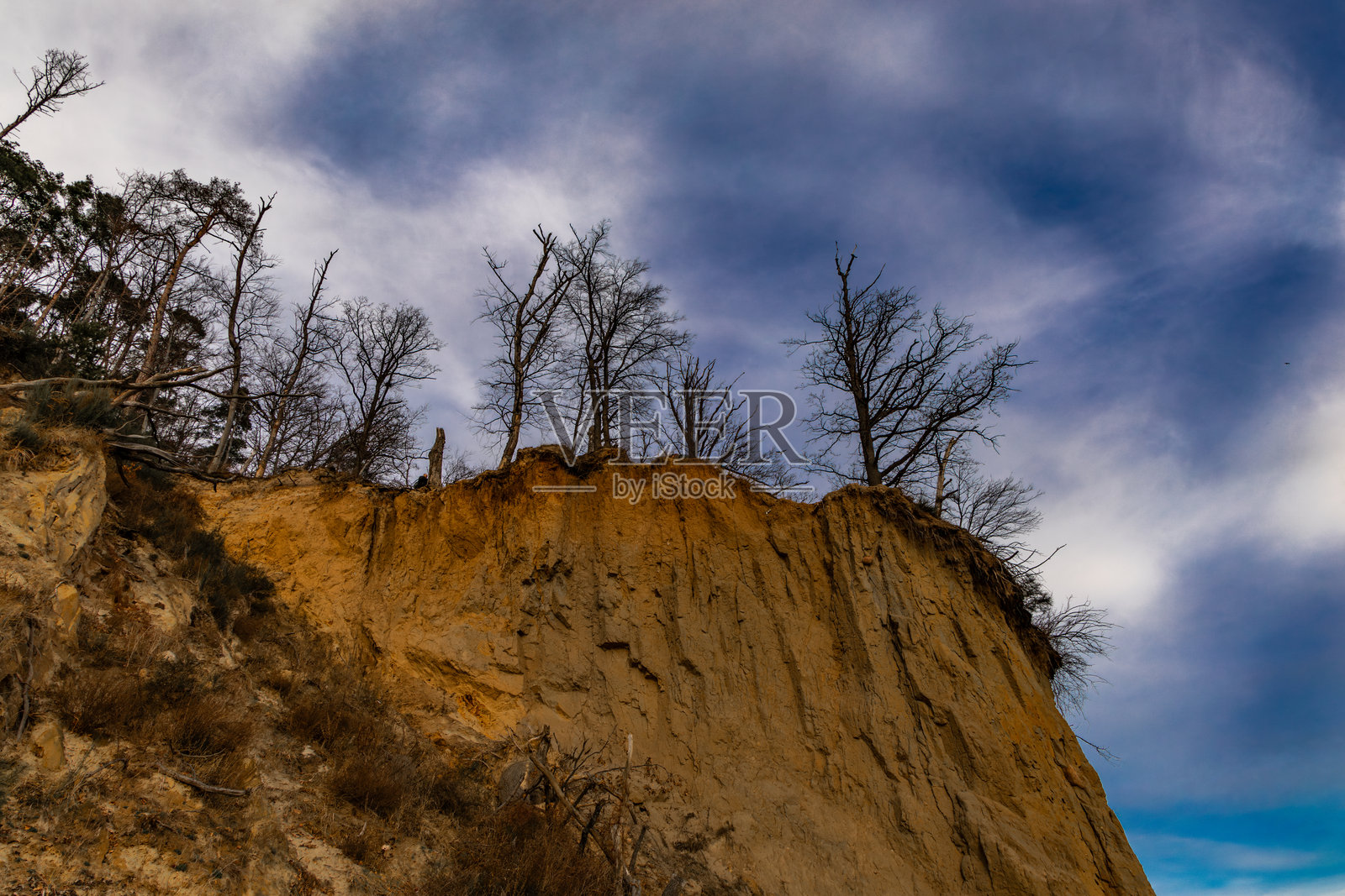 奥尔洛沃悬崖的沙丘观景点，位于格丁尼亚附近的旅游景点照片摄影图片