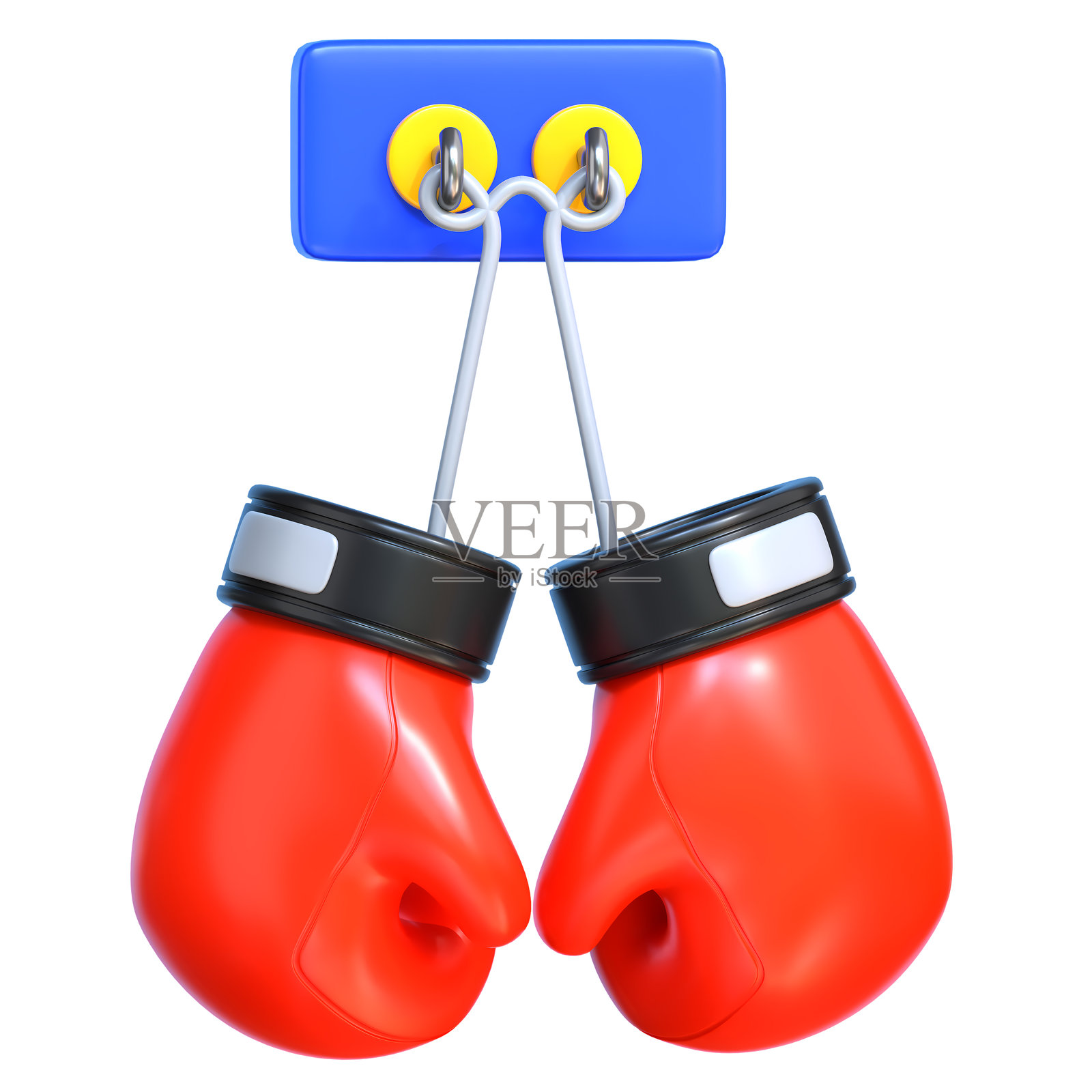 拳击手套 3D 图标照片摄影图片