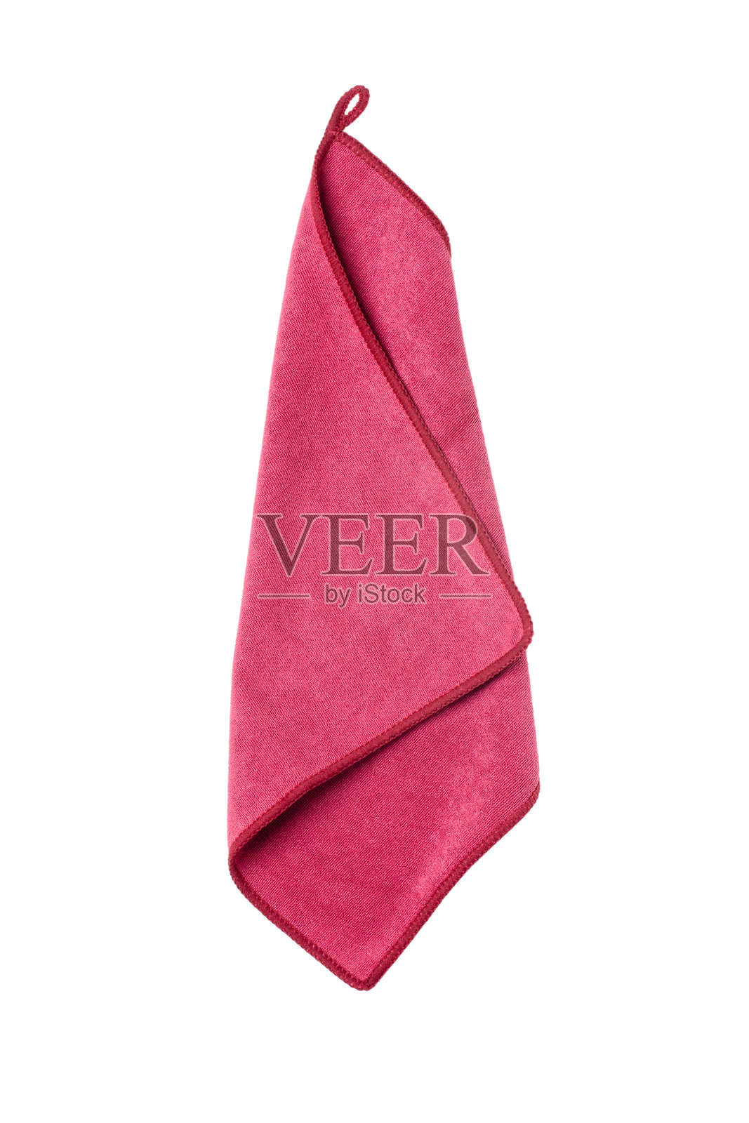 白色背景上的超细纤维布。照片摄影图片