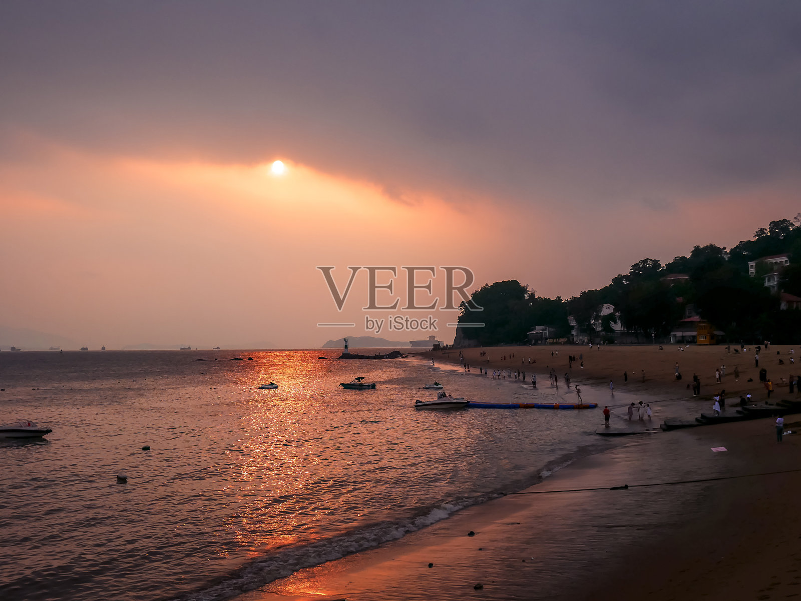 鼓浪屿的钢仔后海滩照片摄影图片