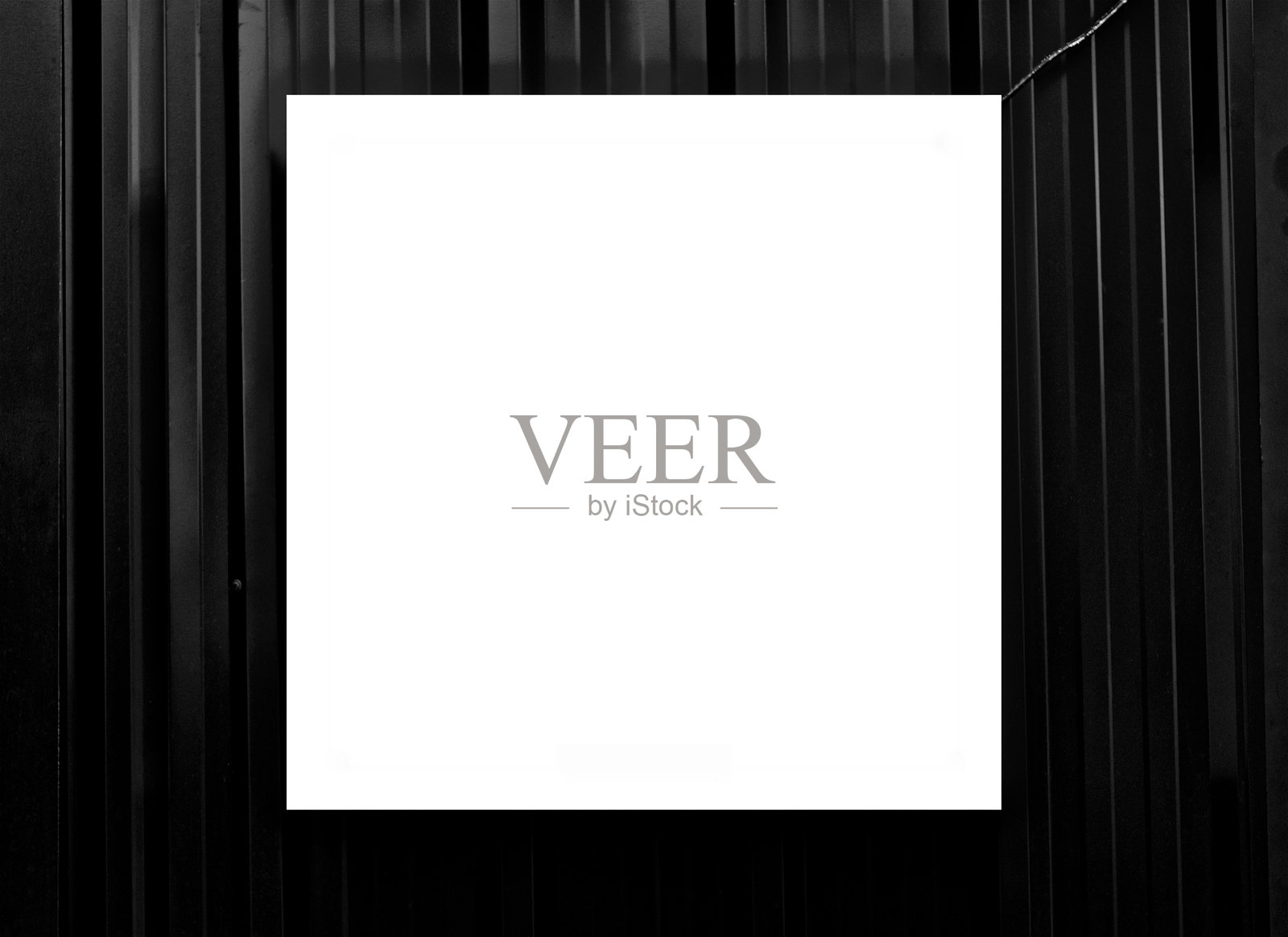 购物大楼内空的店名牌。迷你咖啡馆集装箱商店。黑白色。用于横幅和广告。特写。照片摄影图片