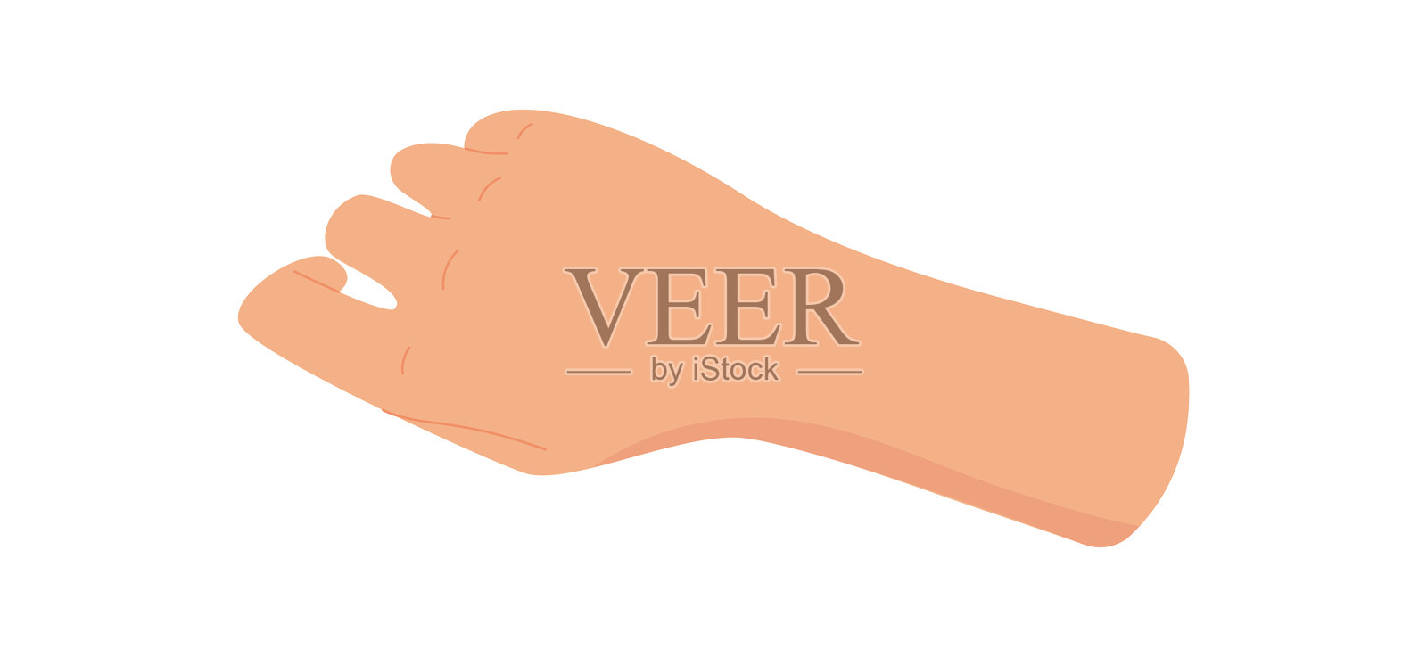 手中拿着带应用程序的智能手机插画图片素材