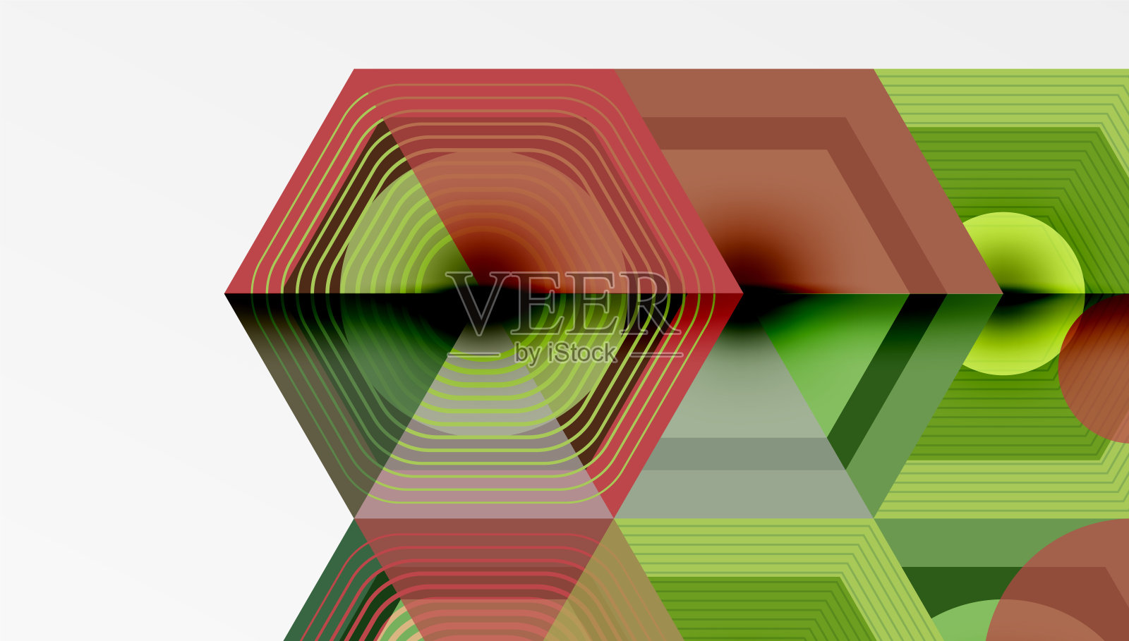 六边形、菱形图案。几何重复的六边形背景插画图片素材