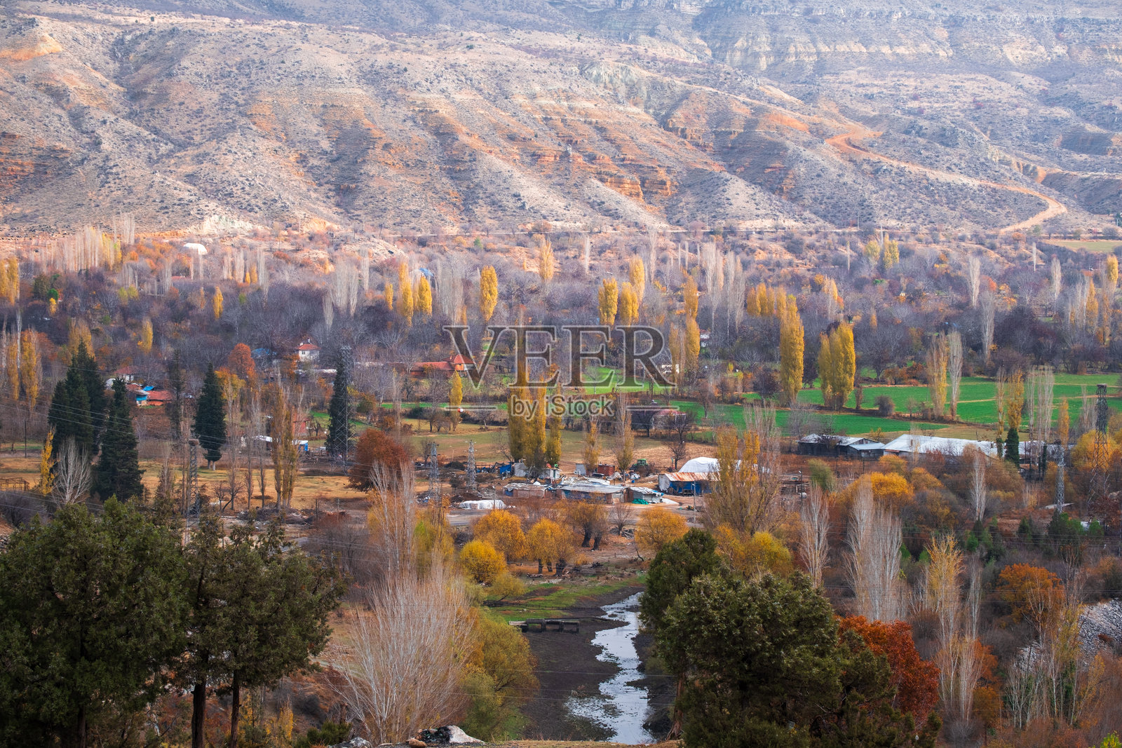 安纳托利亚村庄风景照片摄影图片