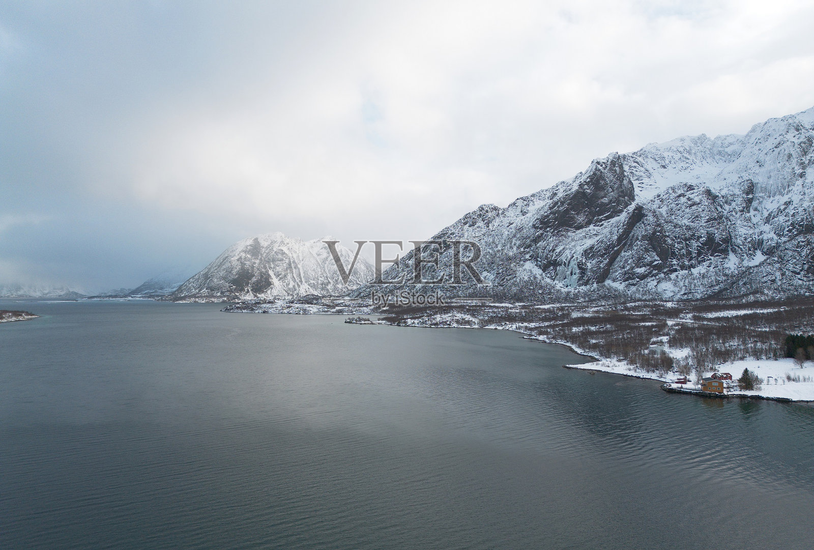 冬日的挪威峡湾照片摄影图片