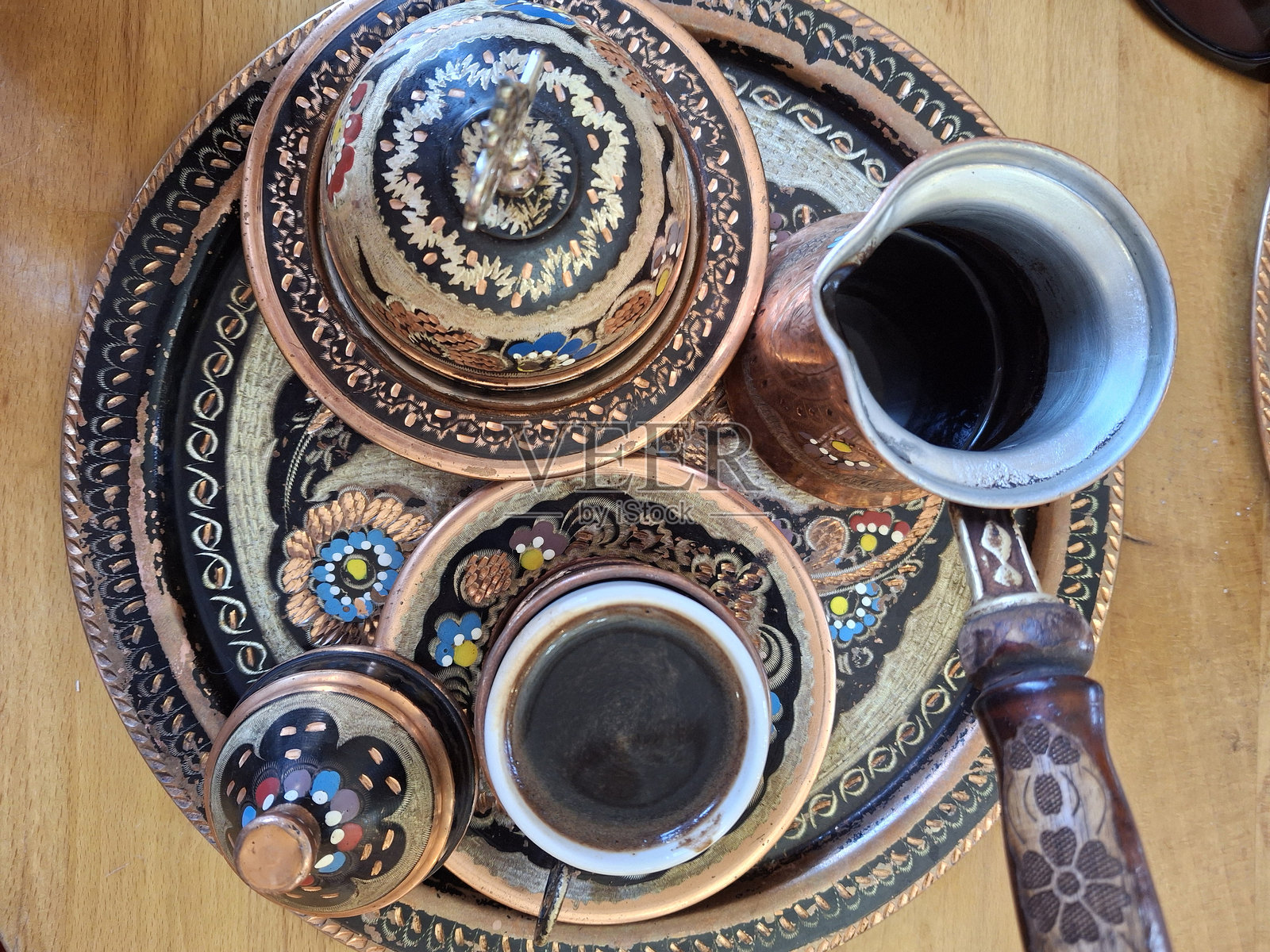 土耳其咖啡展示照片摄影图片