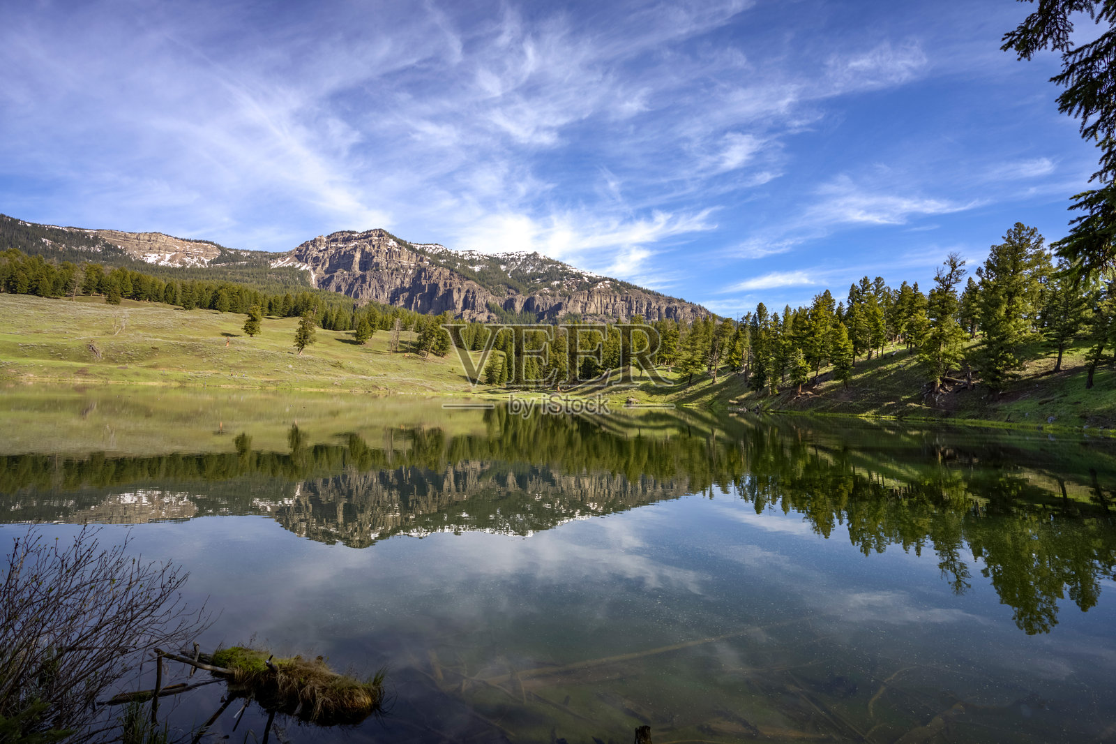 黄石湖，怀俄明州国家公园照片摄影图片
