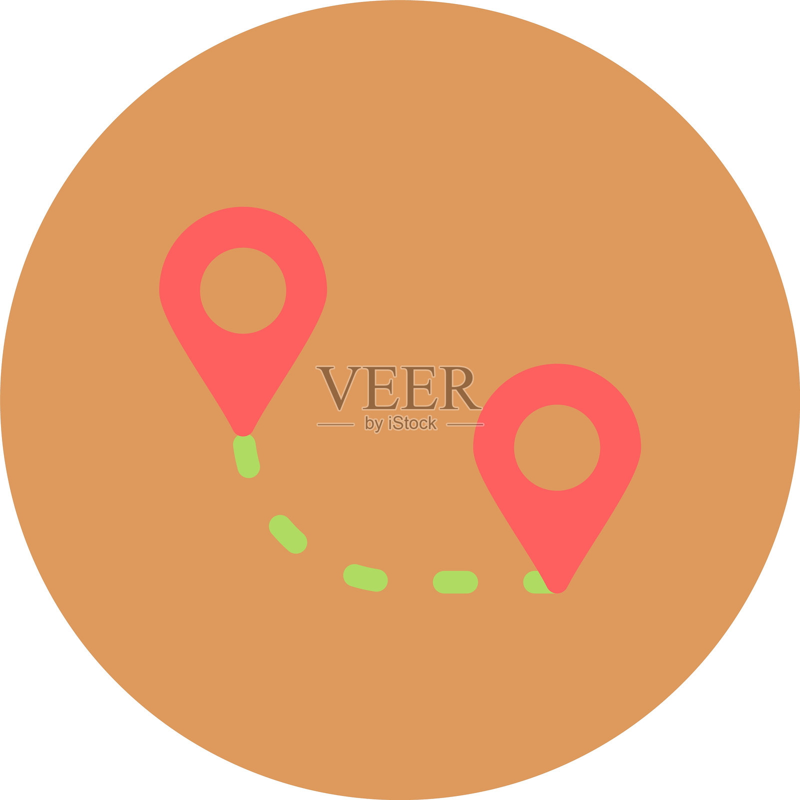 道路图标插画图片素材