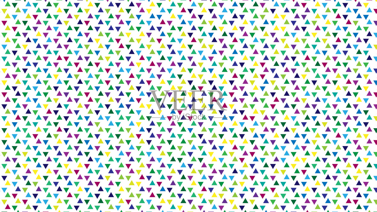 抽象的彩色三角形和圆点图案背景插画图片素材