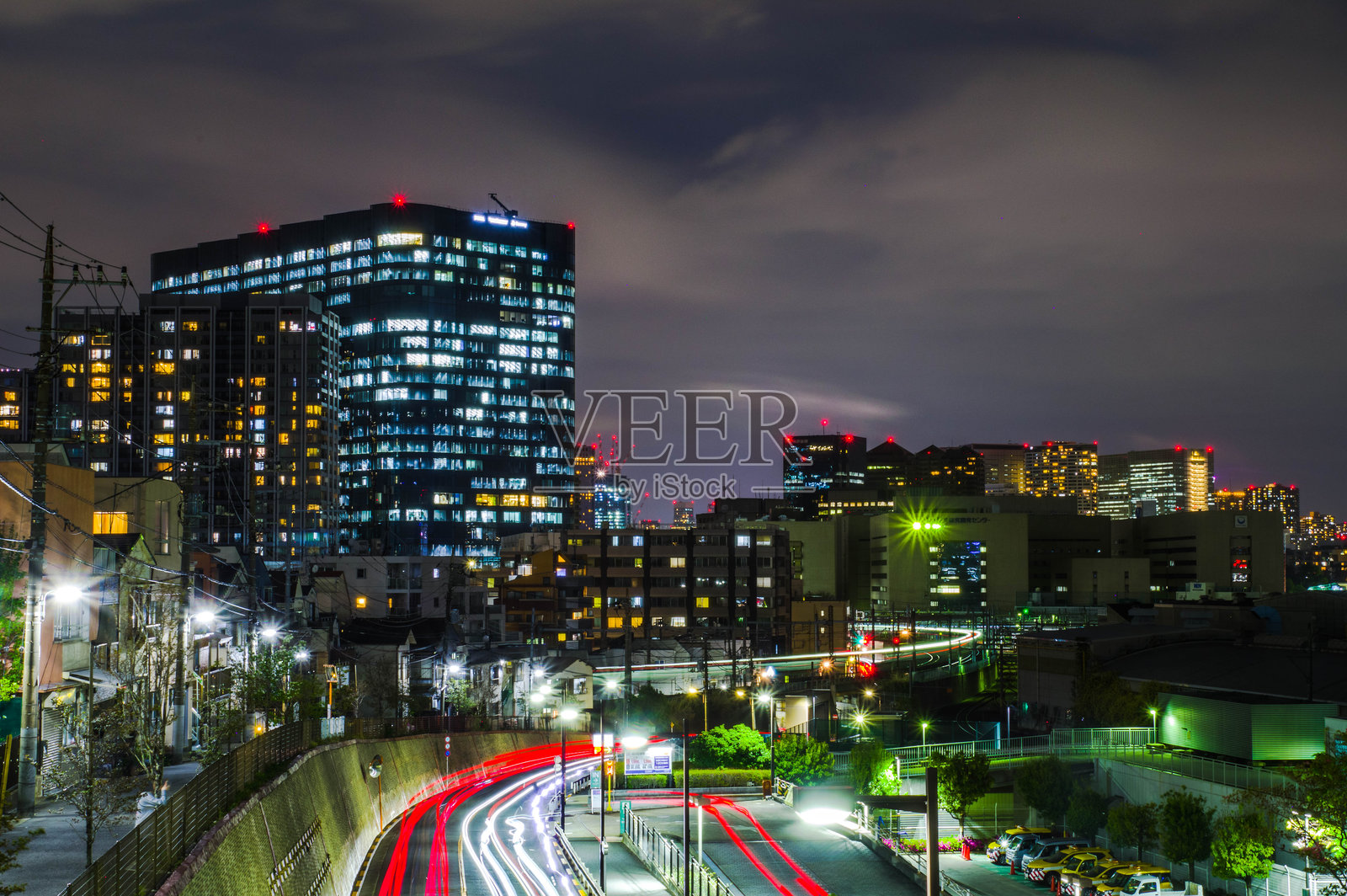 品川夜景照片摄影图片