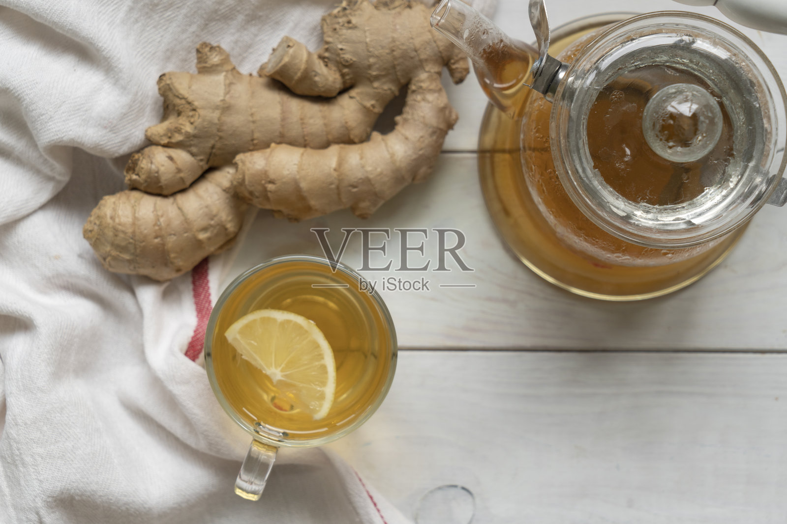 热姜草药茶照片摄影图片