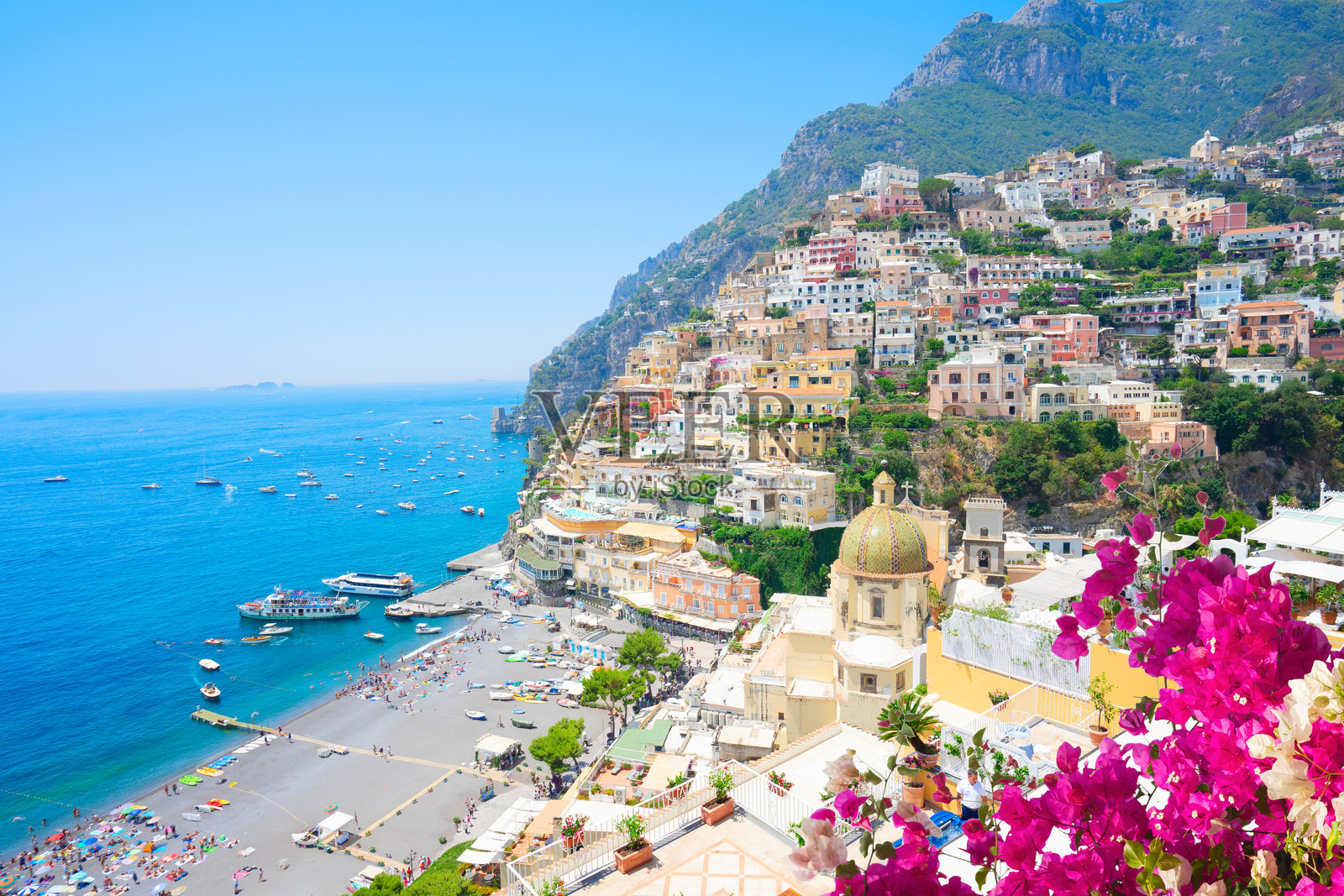 意大利波西塔诺度假村照片摄影图片