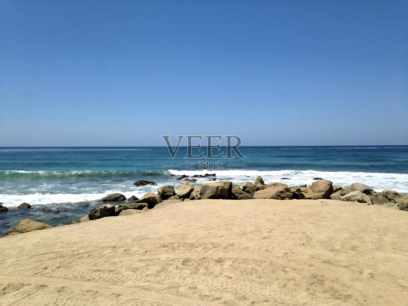 加州达纳角的海滩和海洋照片摄影图片