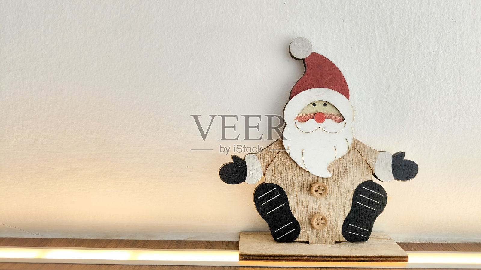 圣诞老人木偶 白色背景用于横幅广告照片摄影图片