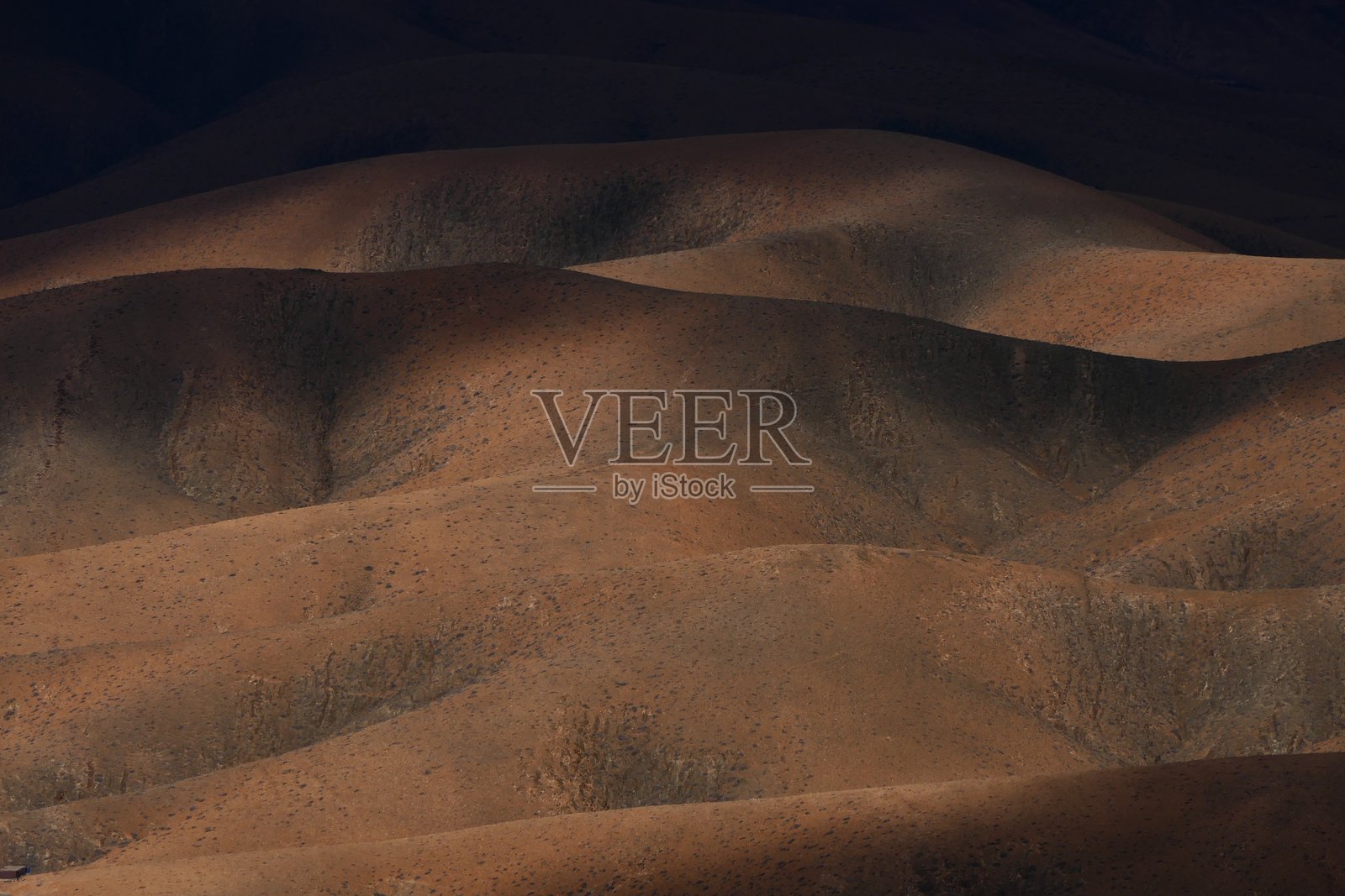 从西卡松布雷观景台俯瞰：富埃特文图拉，卡纳利群岛照片摄影图片