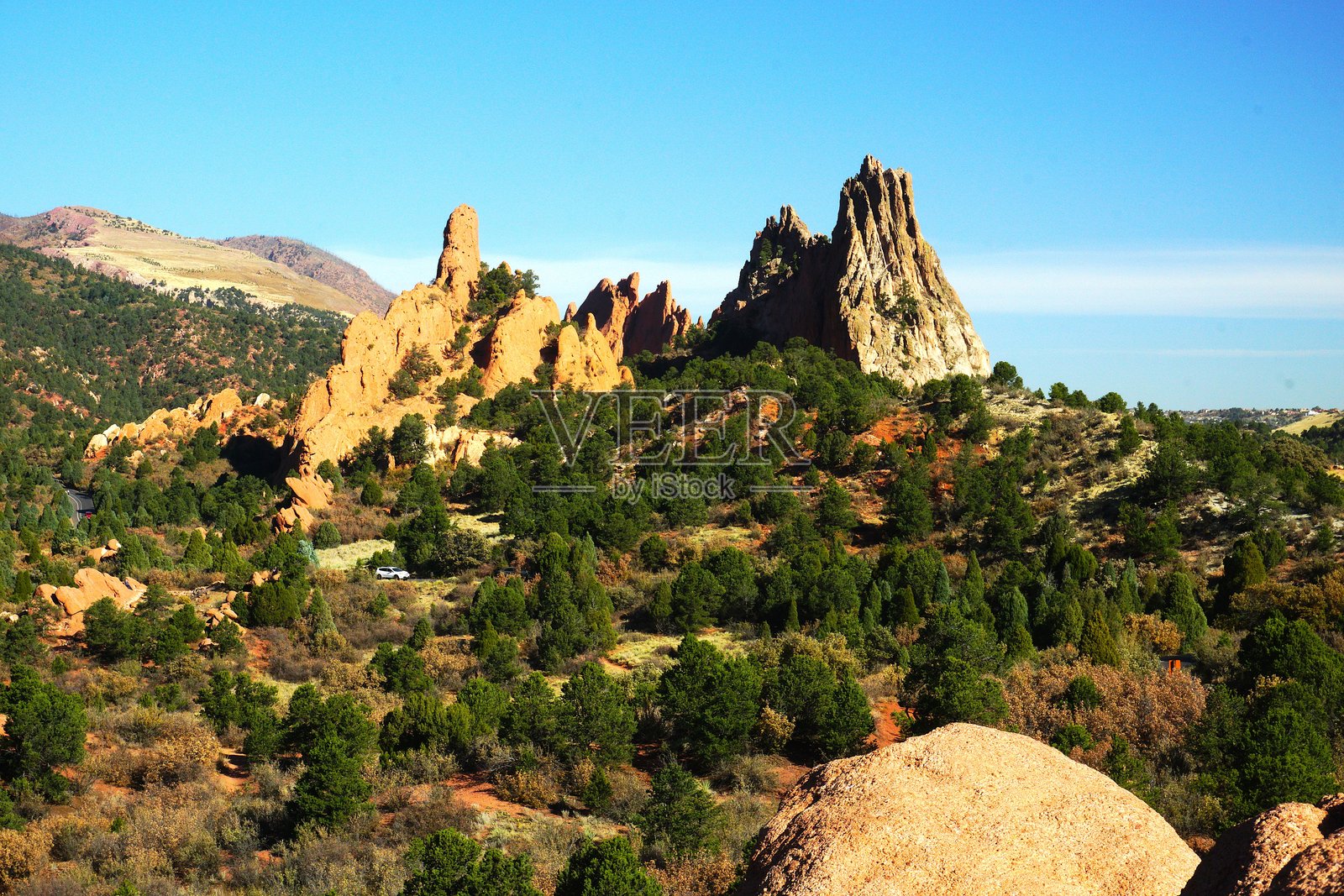 科罗拉多斯普林斯的神之花园照片摄影图片