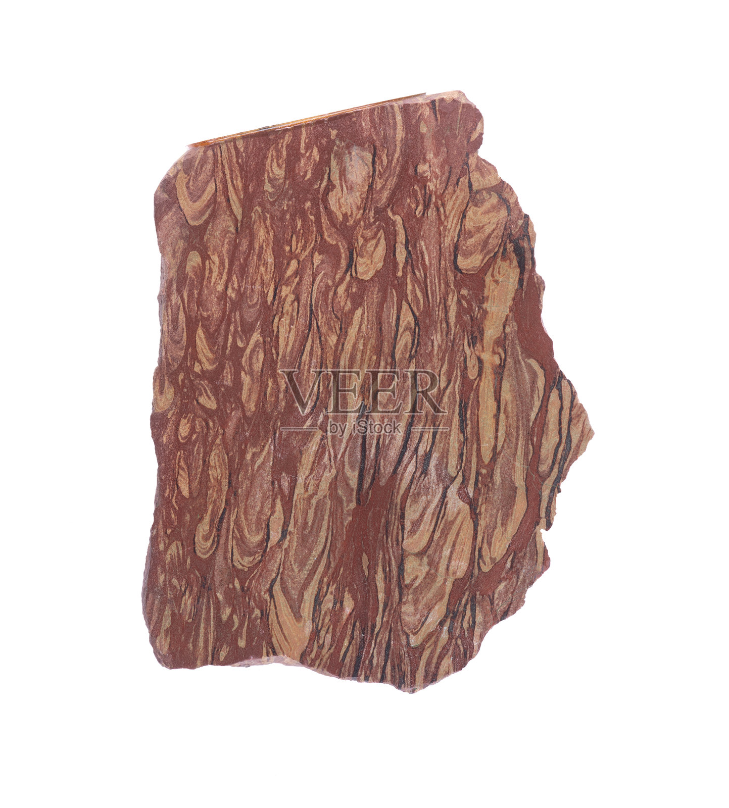 地质抛光矿石玛瑙，孤立于白色背景上照片摄影图片