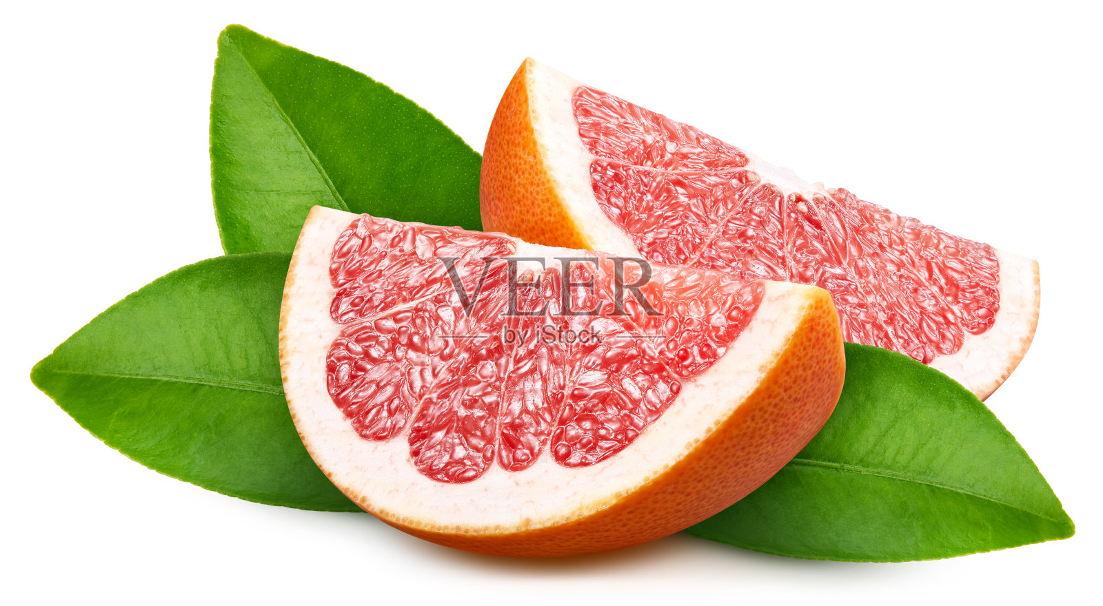 白色背景上的葡萄柚照片摄影图片