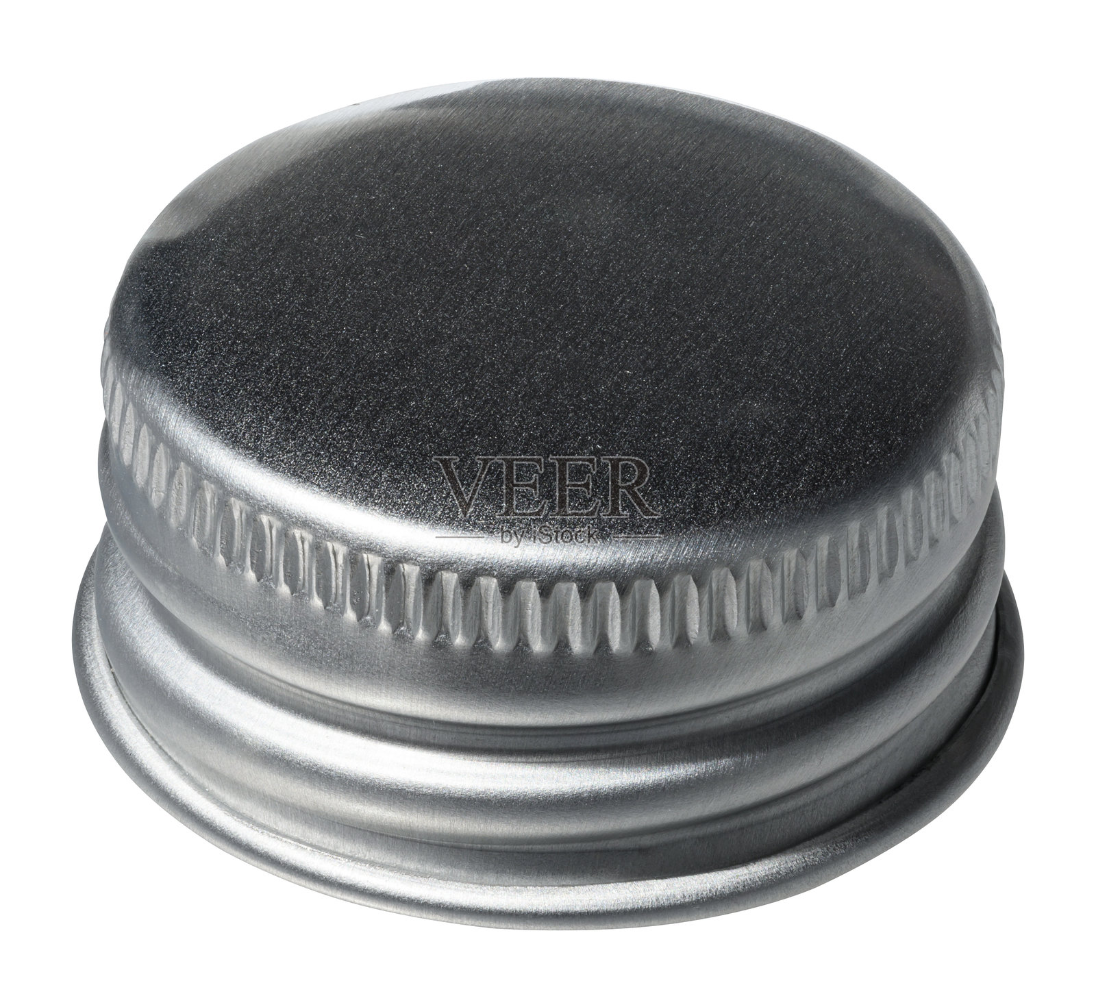 铝瓶盖在孤立背景上照片摄影图片