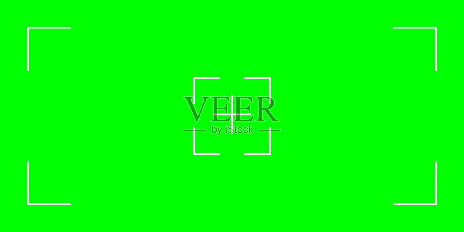 绿色背景带有运动追踪标记。理想用于色键视频制作和后期添加视觉特效。适合电影和电视项目。插画图片素材