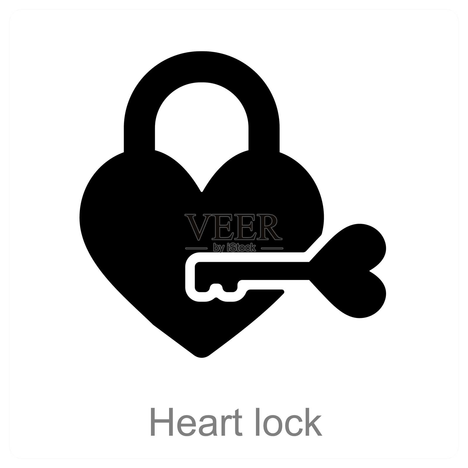 心锁插画图片素材