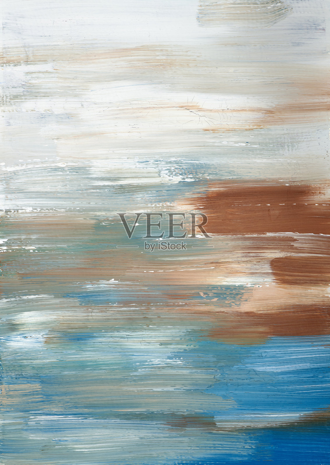 一幅现代抽象作品，具有柔和的渐变和流畅的线条，为任何现代空间带来宁静而优雅的氛围。插画图片素材