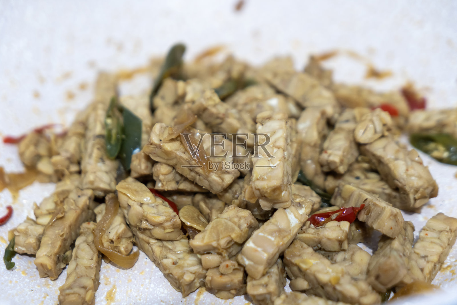 在锅中烹饪天贝照片摄影图片