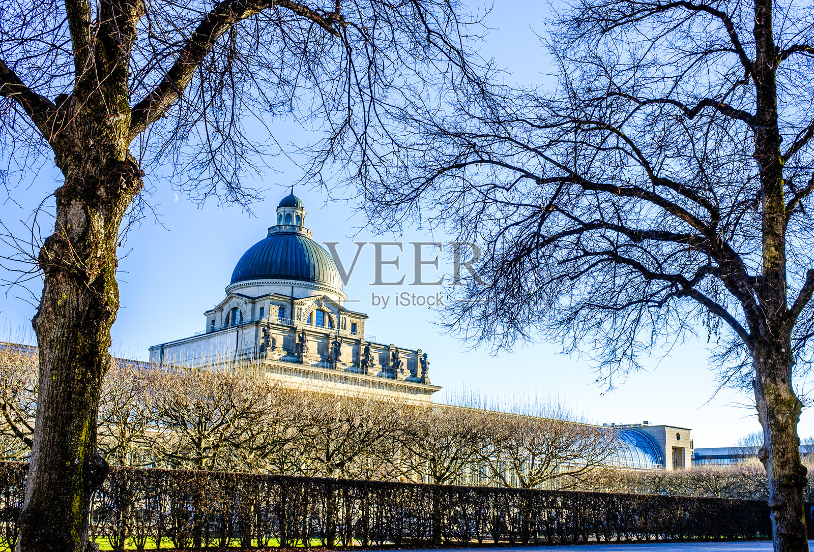 著名的慕尼黑霍夫花园 - 巴伐利亚照片摄影图片