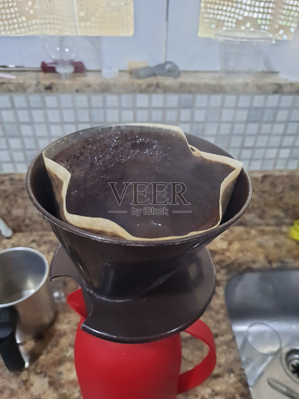 咖啡过滤照片摄影图片