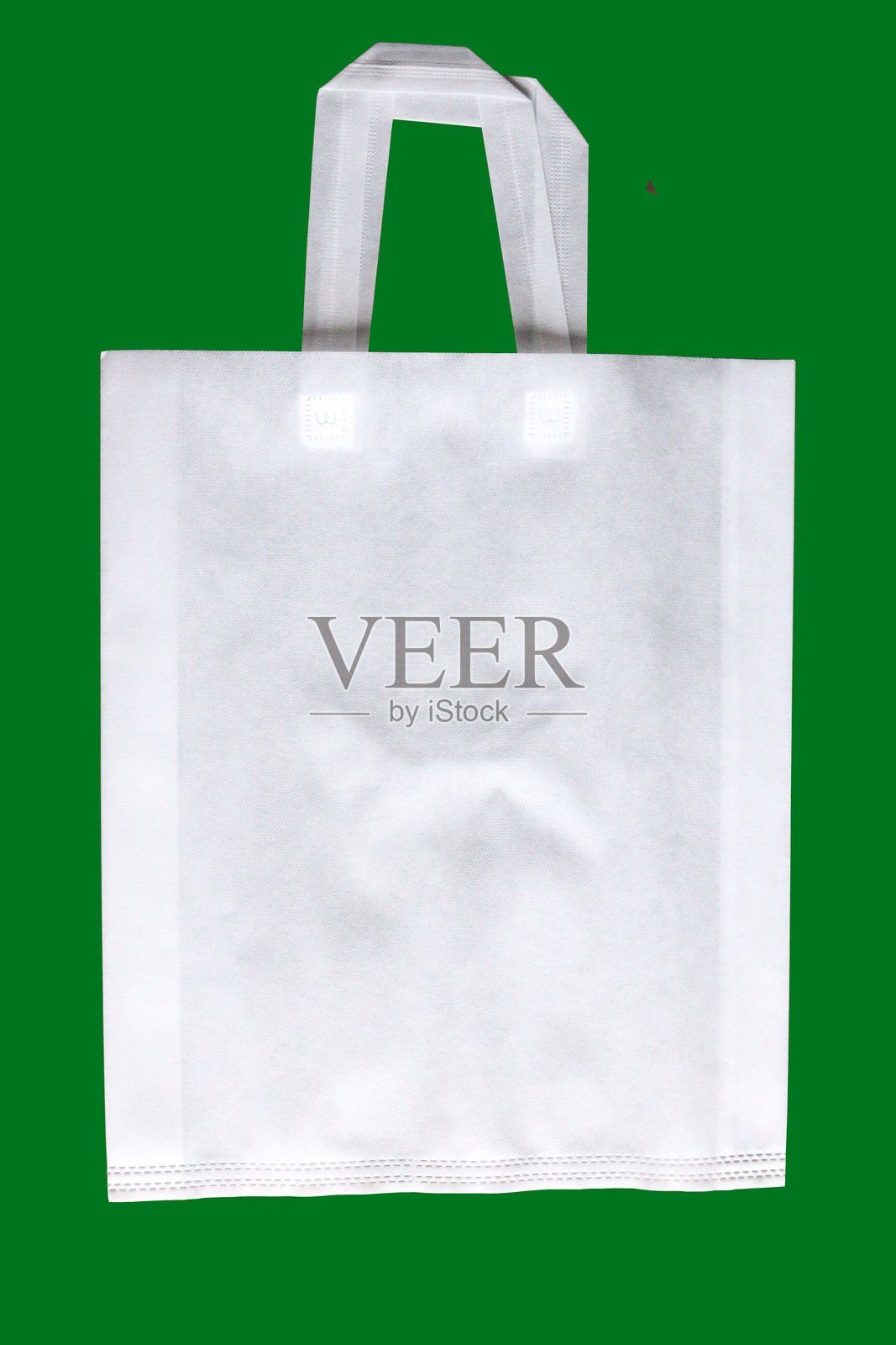 简单的纯白色礼品袋照片摄影图片