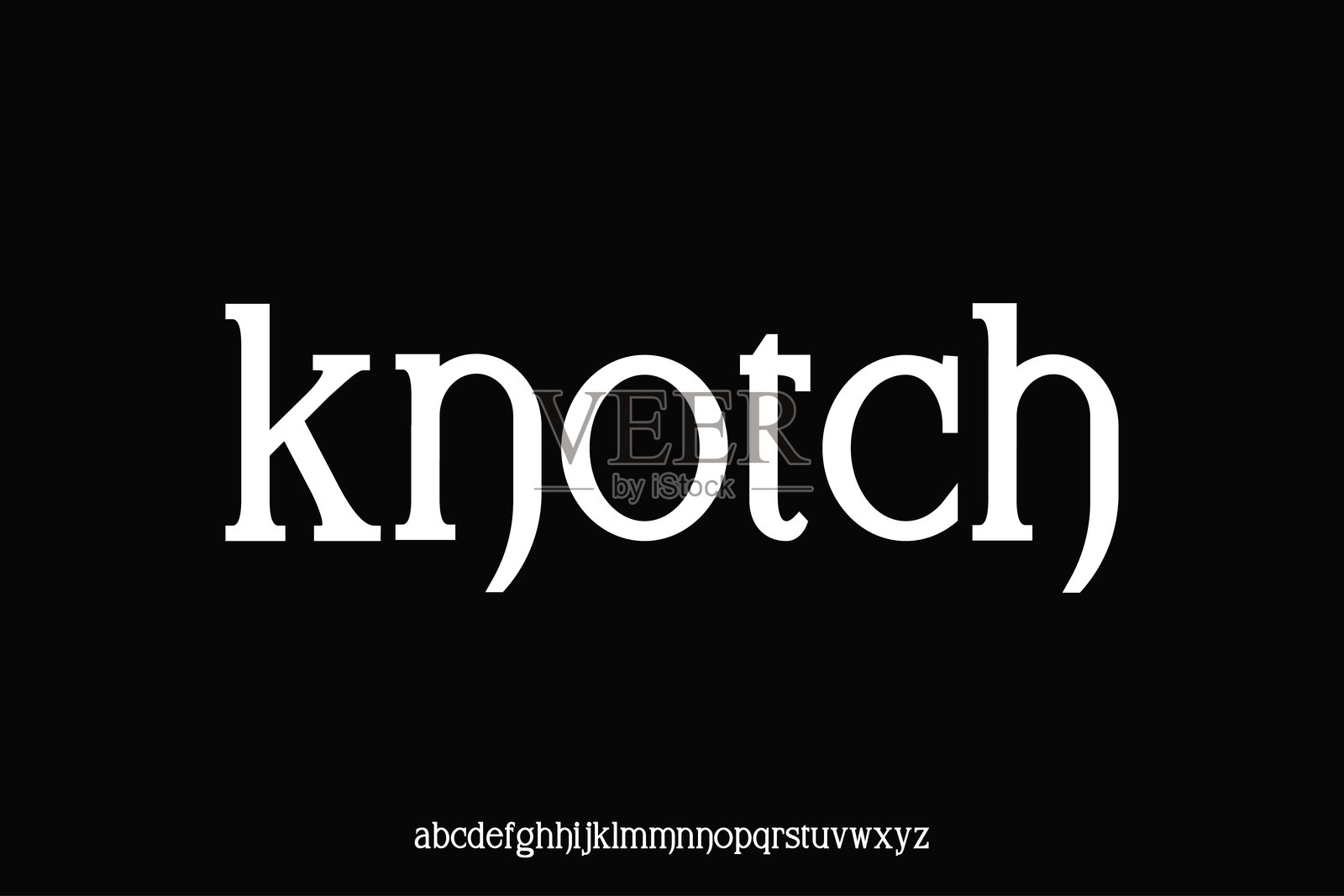 适合标题、海报、标志、杂志等多种用途的字母字体矢量设计插画图片素材