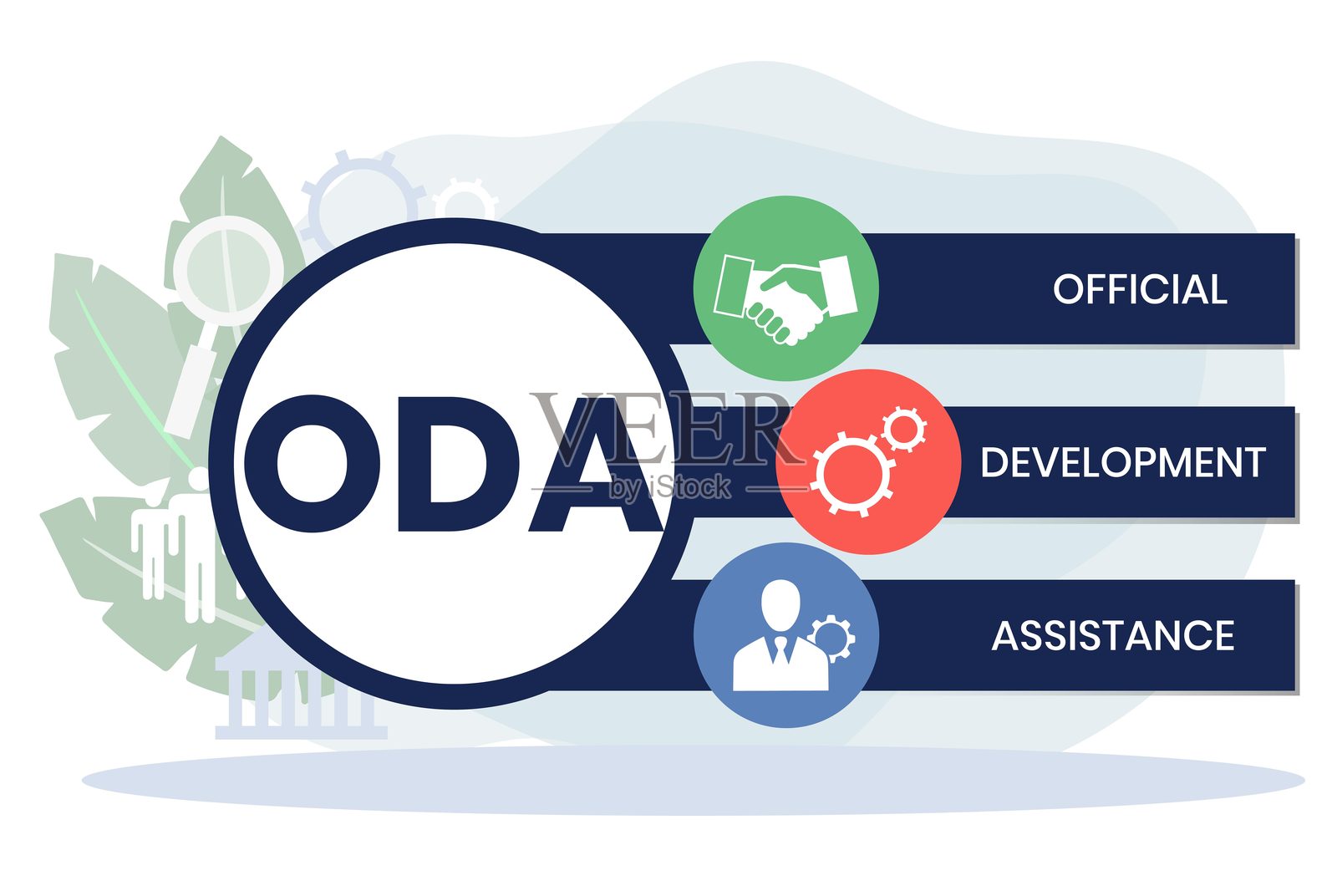 官方发展援助插画图片素材