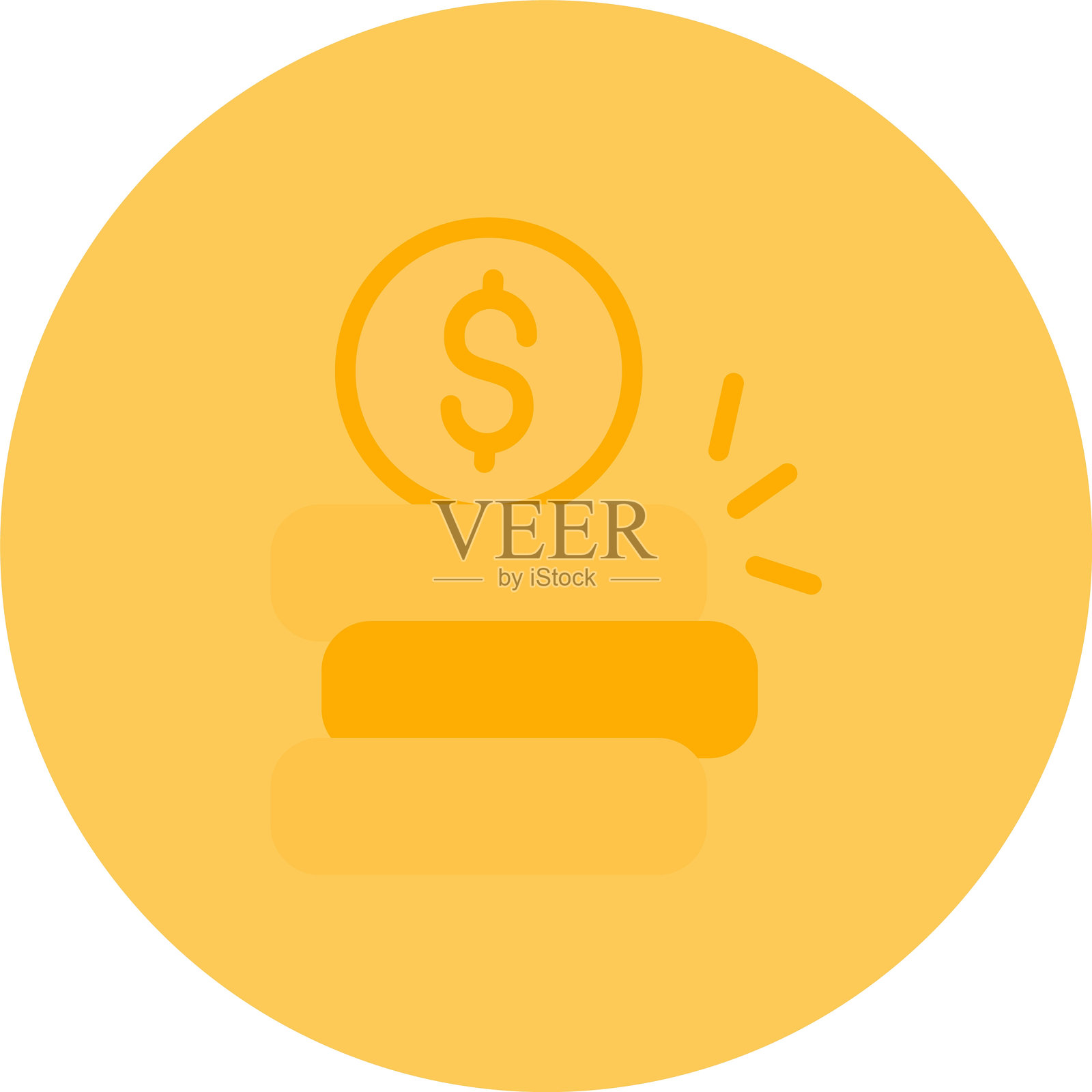 金钱增长图标插画图片素材