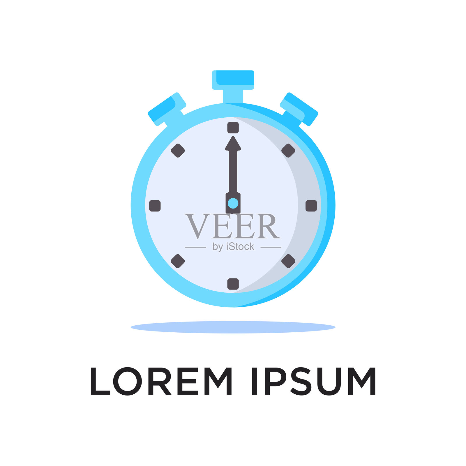 计时器logo设计矢量模板插画图片素材