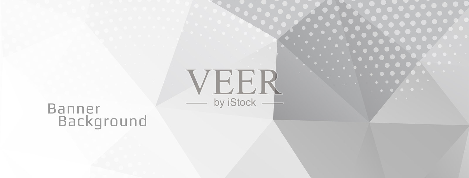 抽象几何多边形装饰横幅插画图片素材