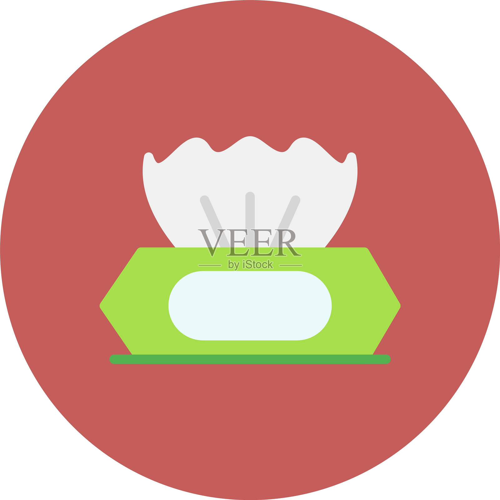 卸妆湿巾图标插画图片素材