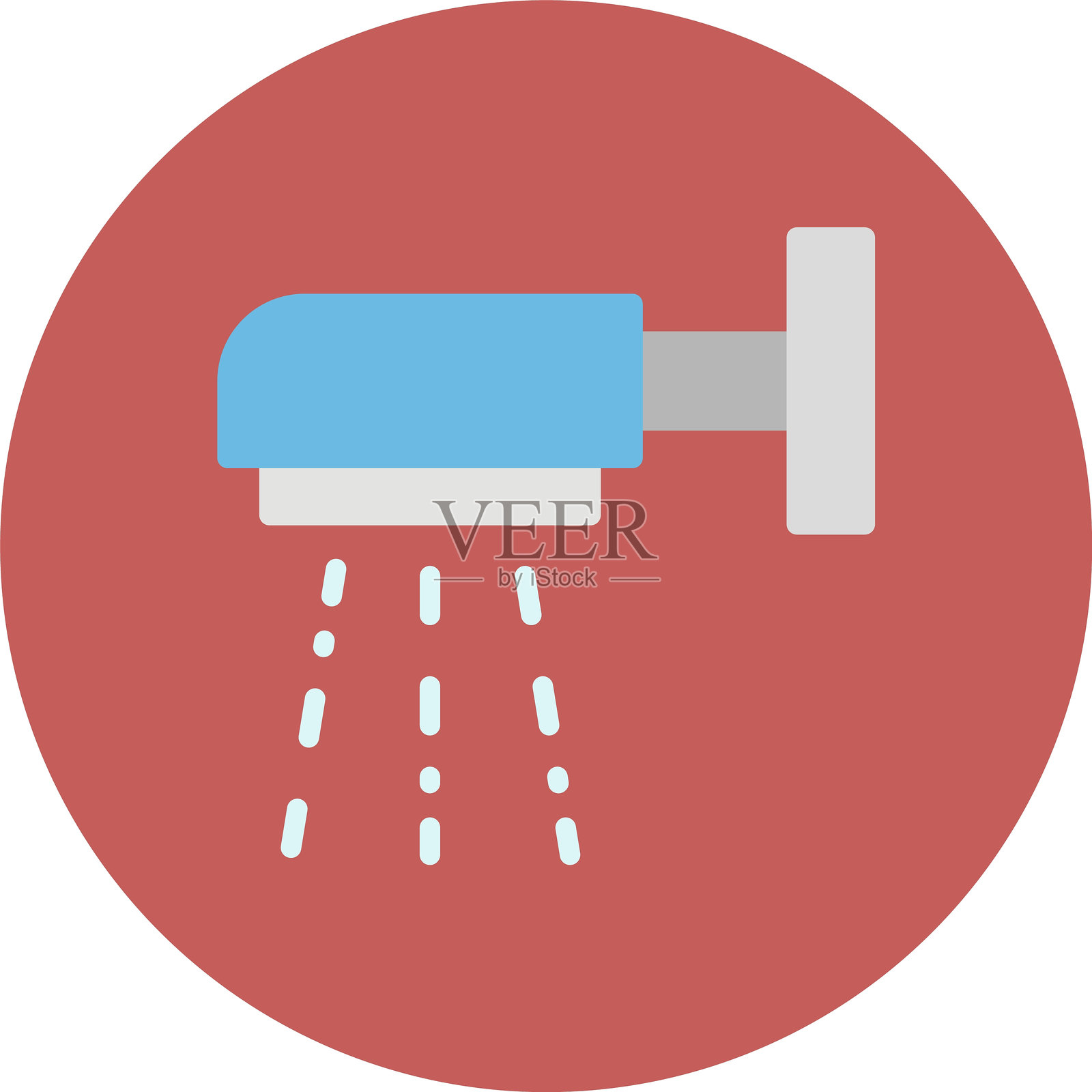 淋浴图标插画图片素材