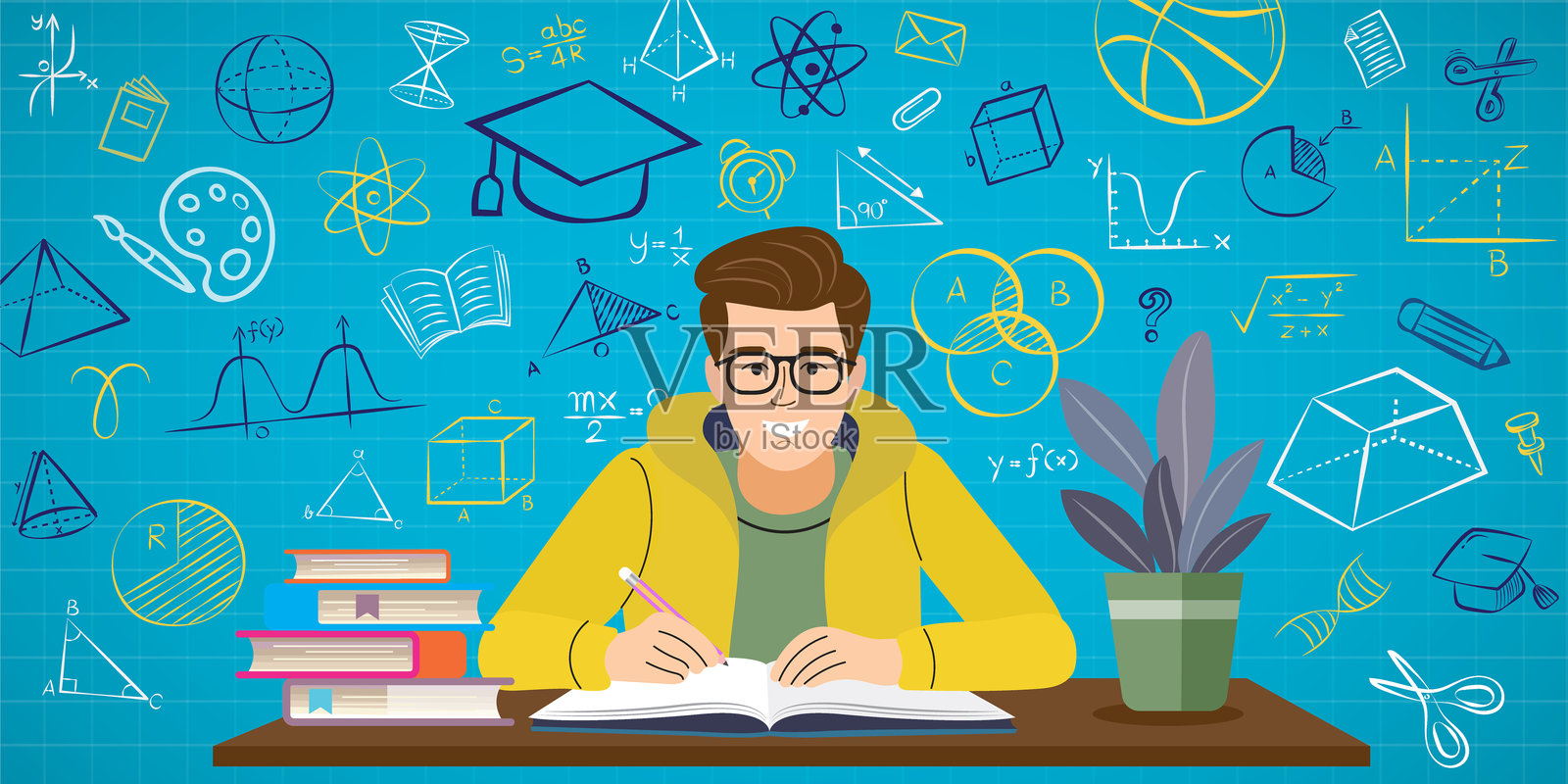 在线学习平台。远程课程、视频课程、网络课堂。提供家庭教育的女性导师服务。教授在线连接并进行直播。矢量插图。插画图片素材